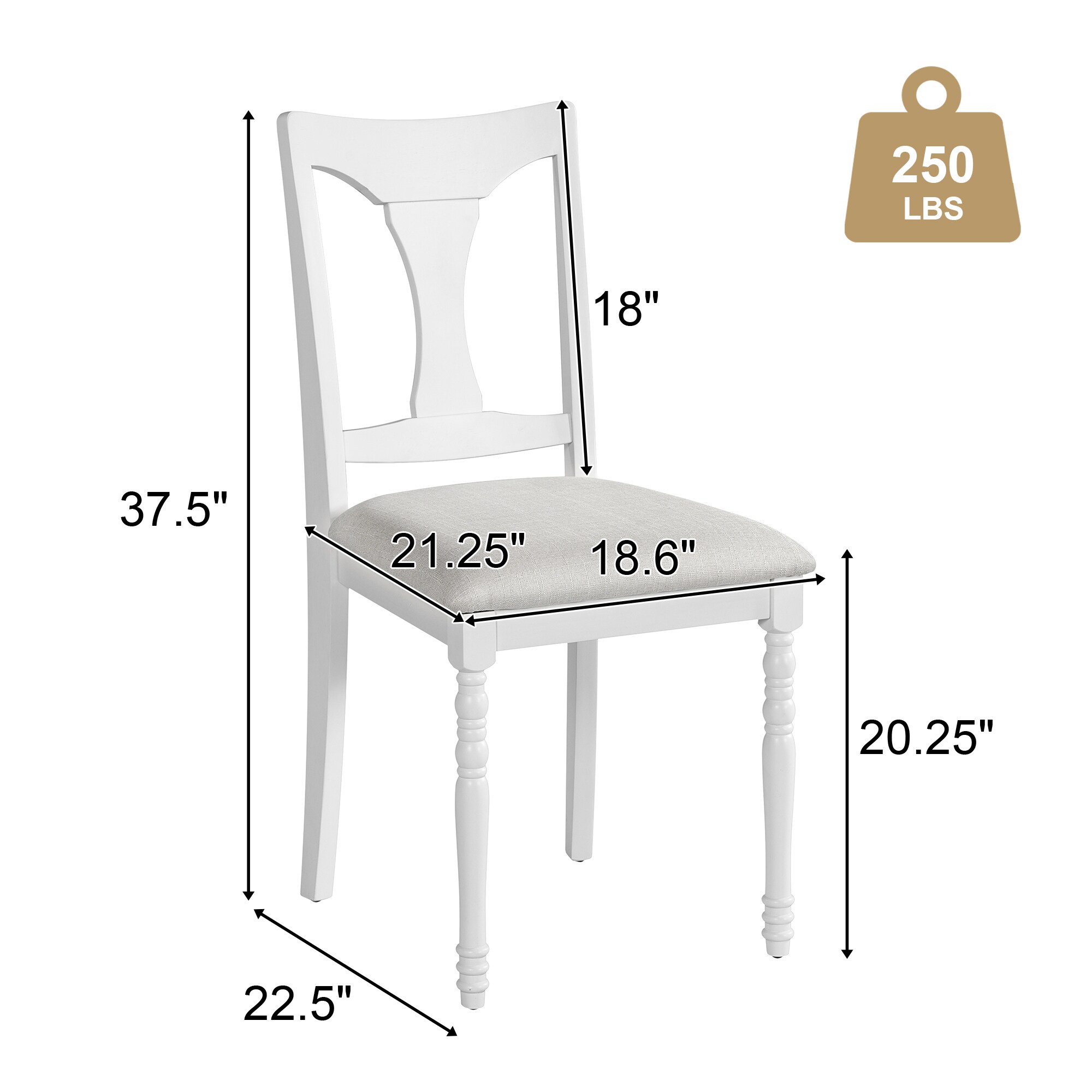 ModernLuxe L3P-N752P308328K Dining-Chairs - View #2