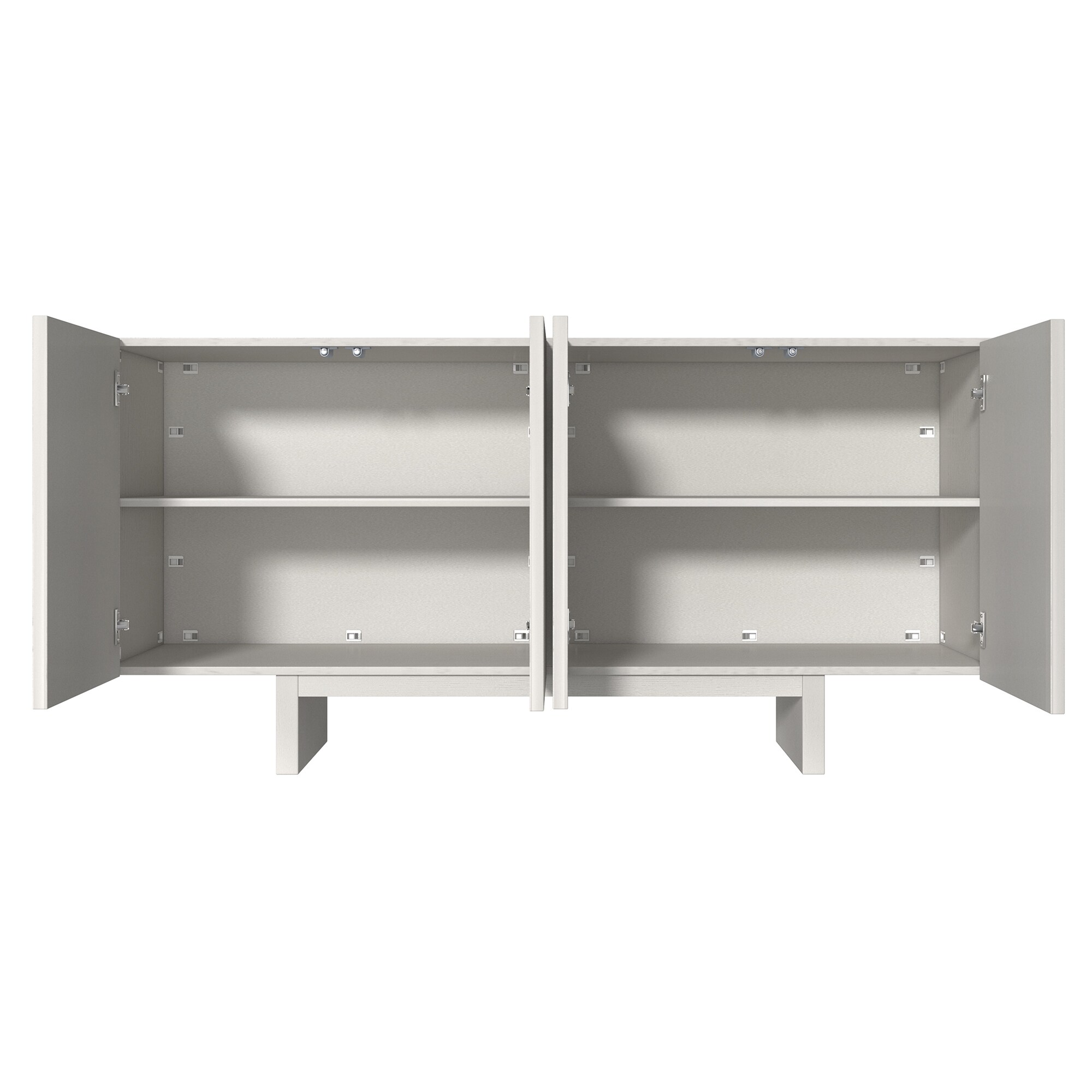 Clihome 15.75-in W x 30.71-in H Mdf White Freestanding Utility Storage Cabinet