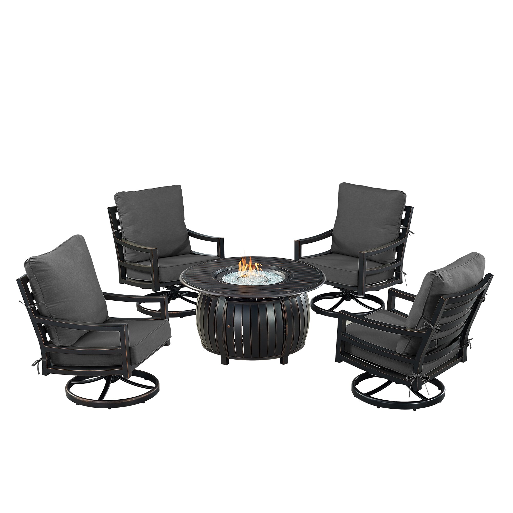 Oakland Living HUDSON4CHITALYBKCU Patio-Conversation-Sets - View #4