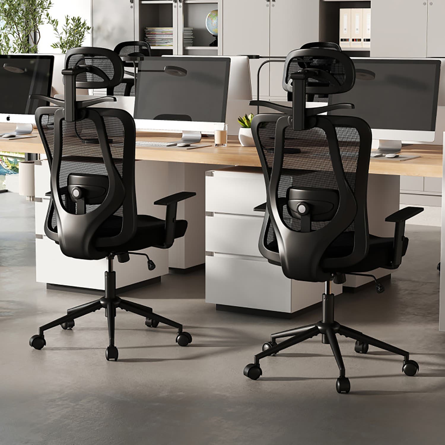 GZMR WF01-LS-029-BKBL Office-Chairs - View #3