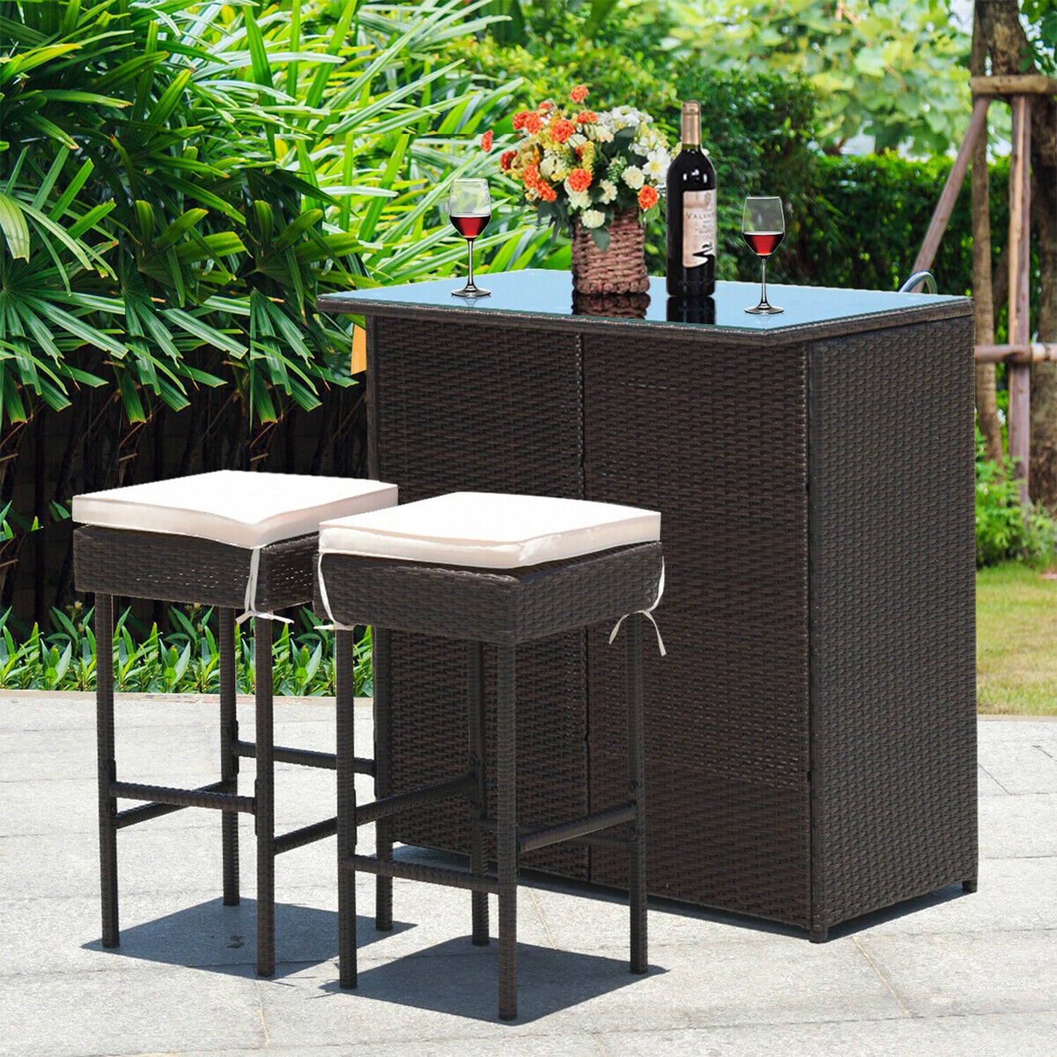 WELLFOR OUG68745WH Patio-Dining-Sets - View #8