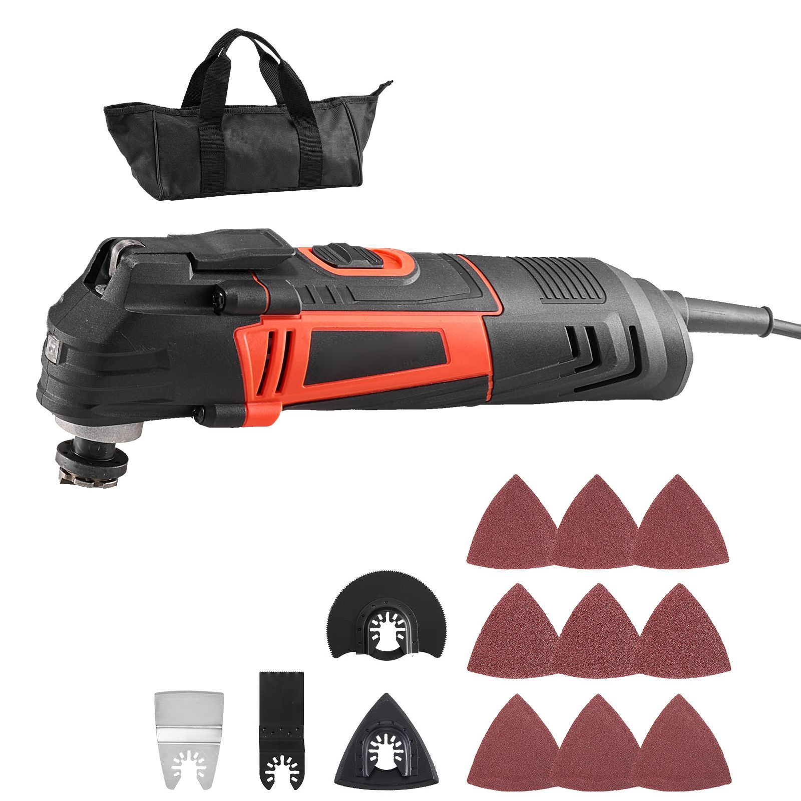 Flynama 3 -Amp Variable speed 16 -Piece Oscillating Multi-Tool with Soft ( )