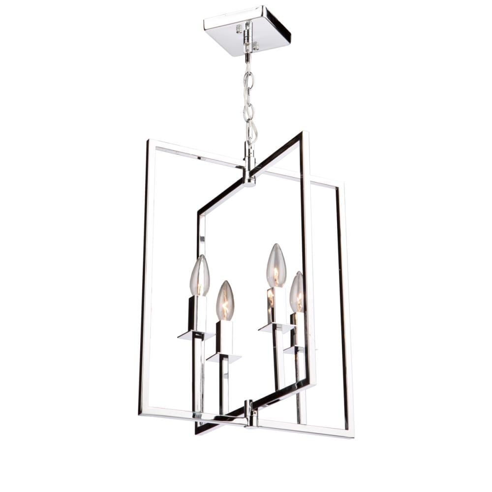 ARTCRAFT AC10720CH Allston 4-Light Polished Chrome Transitional Dry rated Chandelier