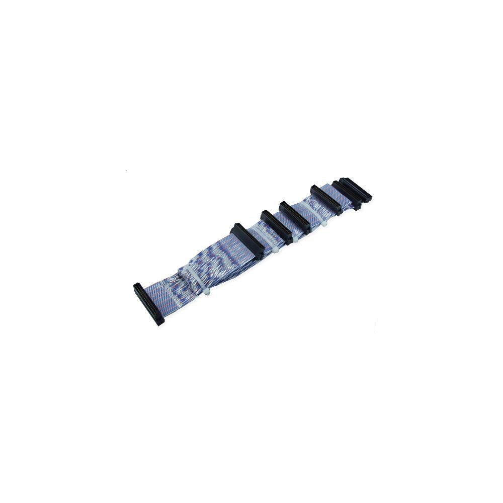 QVS QVS2027  SCSIU3S-5T 60 in. Ultra160 SCSI Five Drives PVC Twisted Pairs Ribbon Cable Plus a Terminator Connector