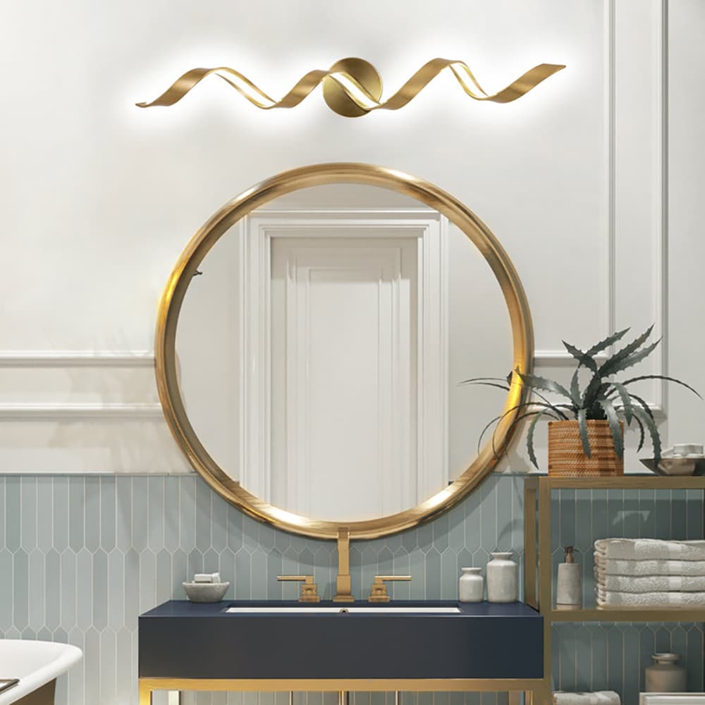 EDISLIVE Y81010000039908 31.5-in 1 -Light Gold Integrated LED Modern/contemporary Vanity light
