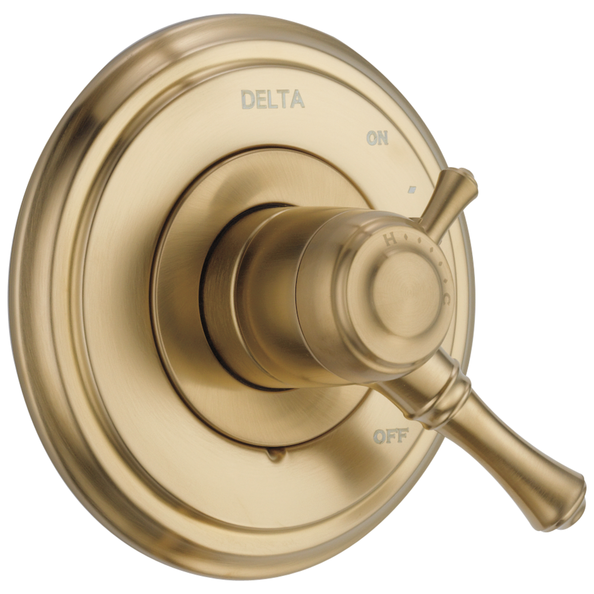 Delta T17097-CZ Cassidy Champagne Bronze 2.5-Inches Universal Bathtub/Shower Trim ring 0.5-Inches -ID