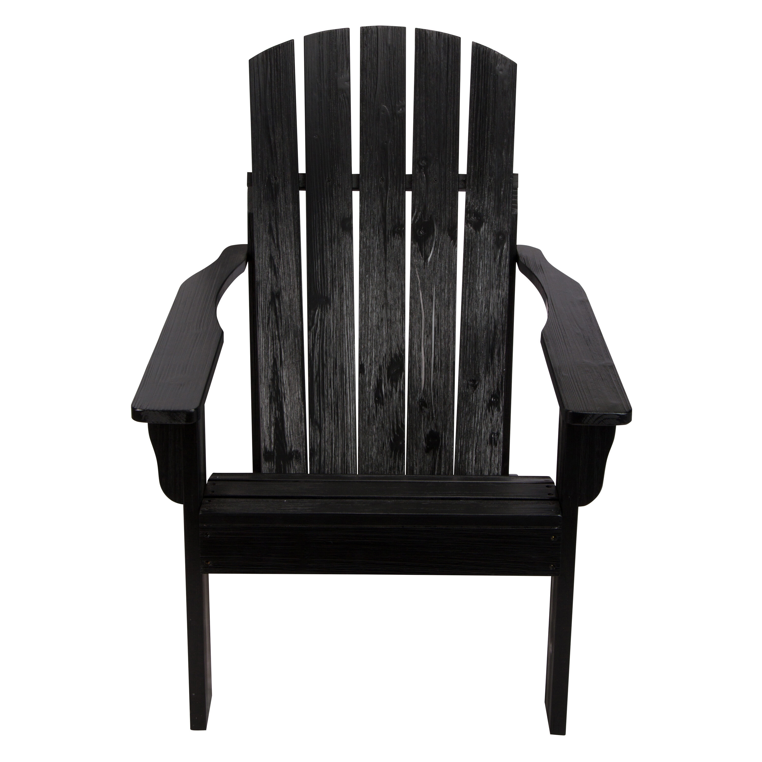 Black Cedar Wood Mid-Century Modern Adirondack Chair