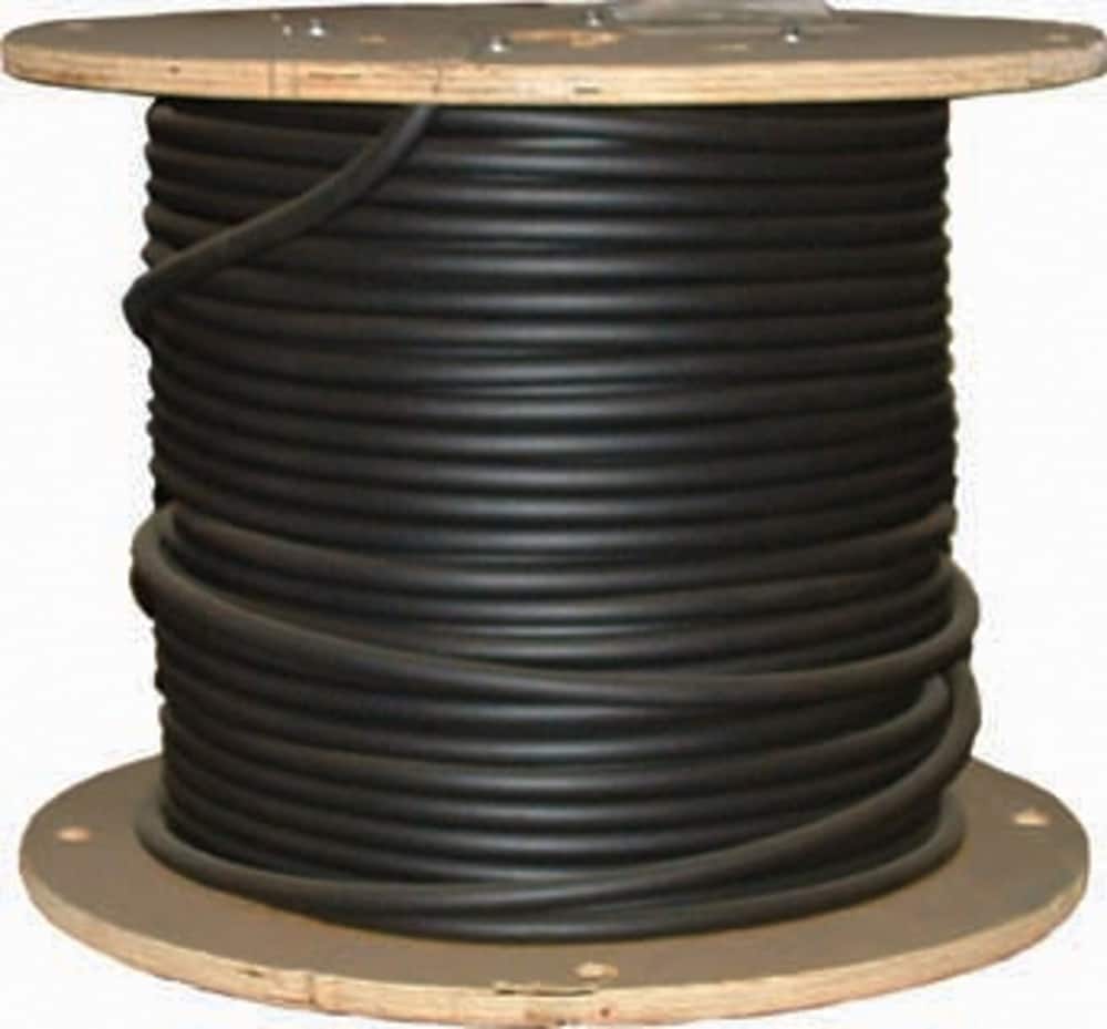 Southwire 1000-ft 3/0-AWG Aluminum Stranded Black XHHW Wire (By-the-Roll)  in the XHHW Wire department at