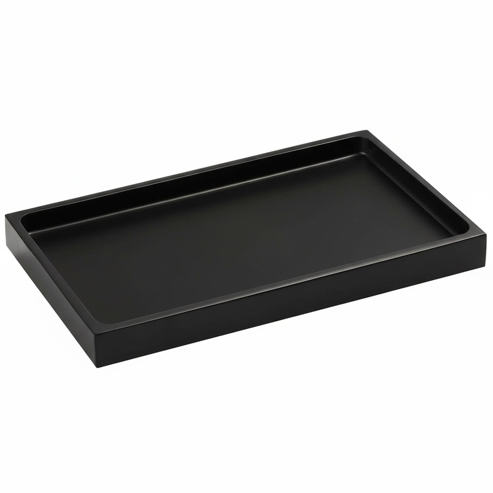 Baginizer  Bathroom Vanity Tray Resin Multi Purpose Organizer Sturdy Easy Clean Versatile for Countertop Soap Dispenser Perfume Accessories