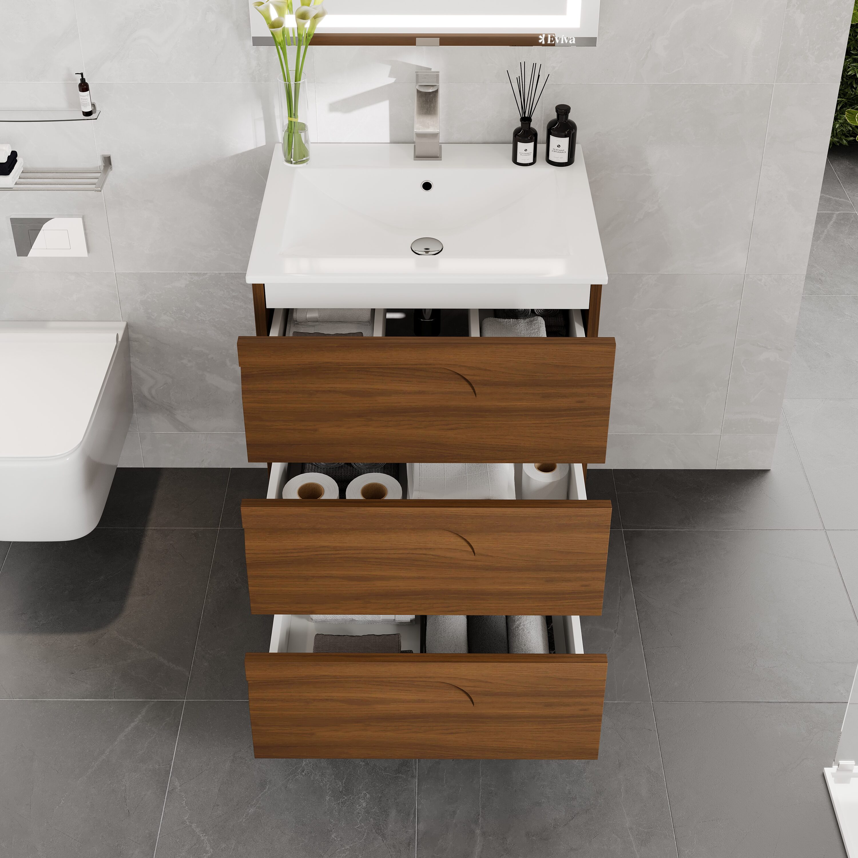 Eviva EVVN23-24GW-FS Bath-Vanity-Combo - View #4