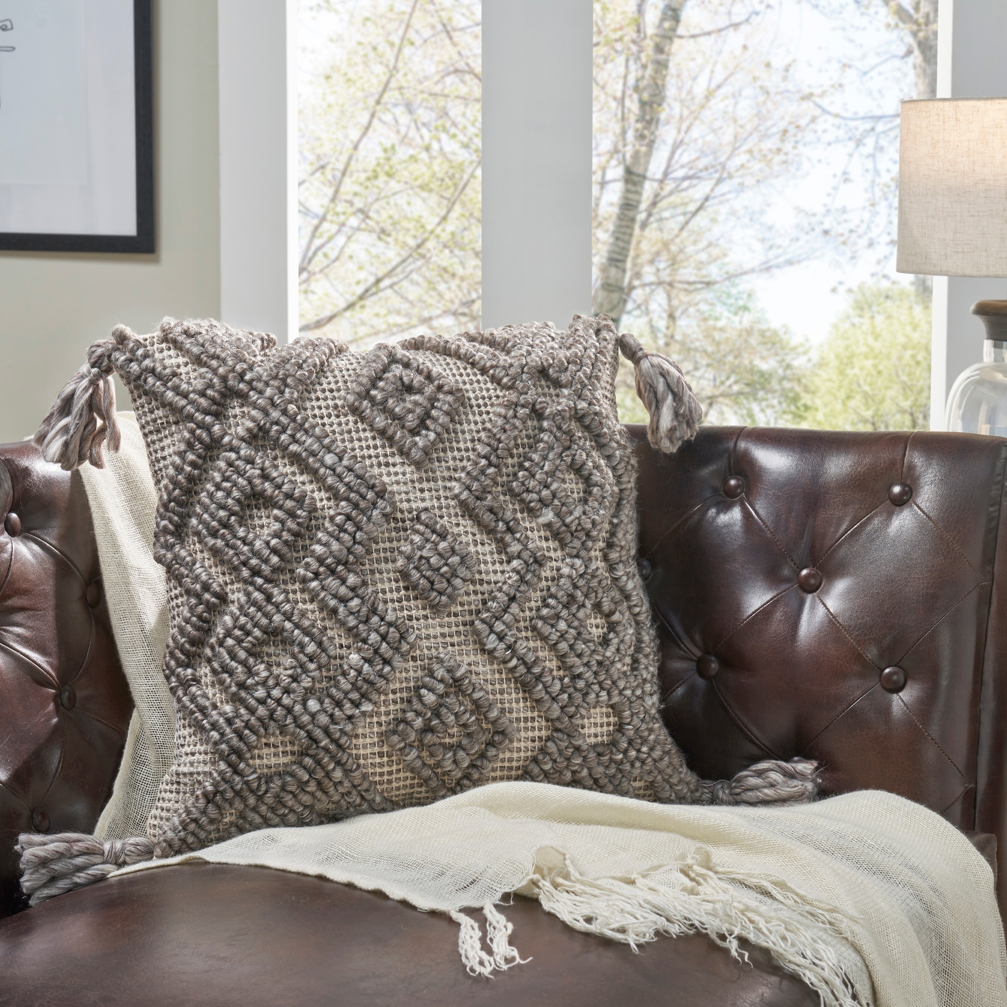 Modern Threads 5DECPLWE-D02-ST  Decorative pillow cover 18 x 18 Cimarron