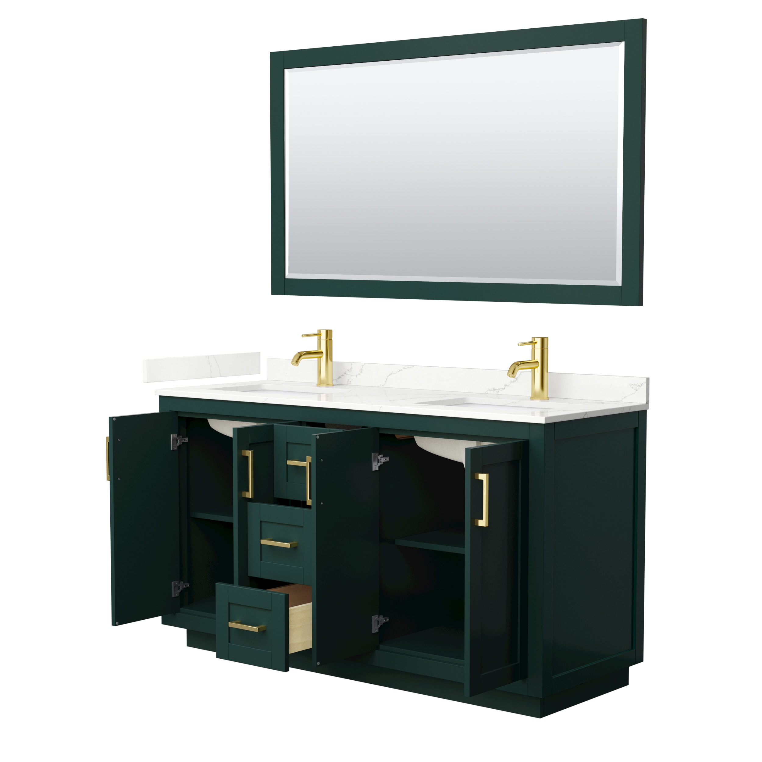 Wyndham Collection WCF292960DGDGTUNSM58 Bath-Vanity-Combo - View #3