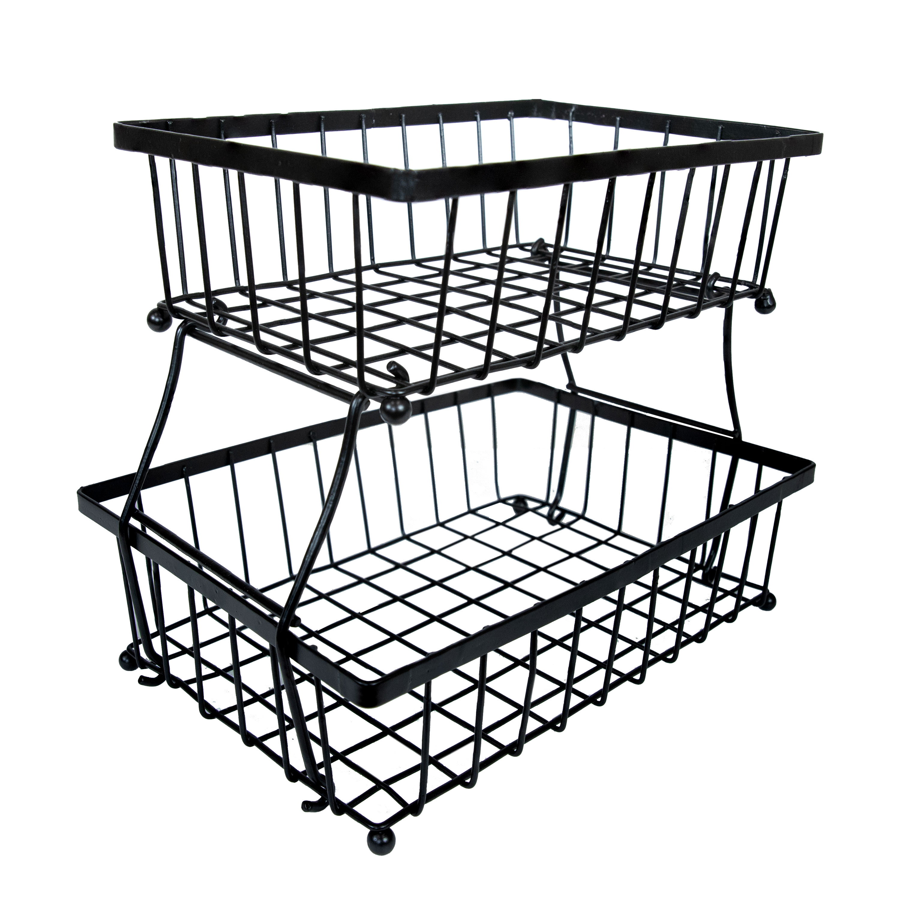 Sunnydaze Decor CFT-659 Small Black Iron Basket