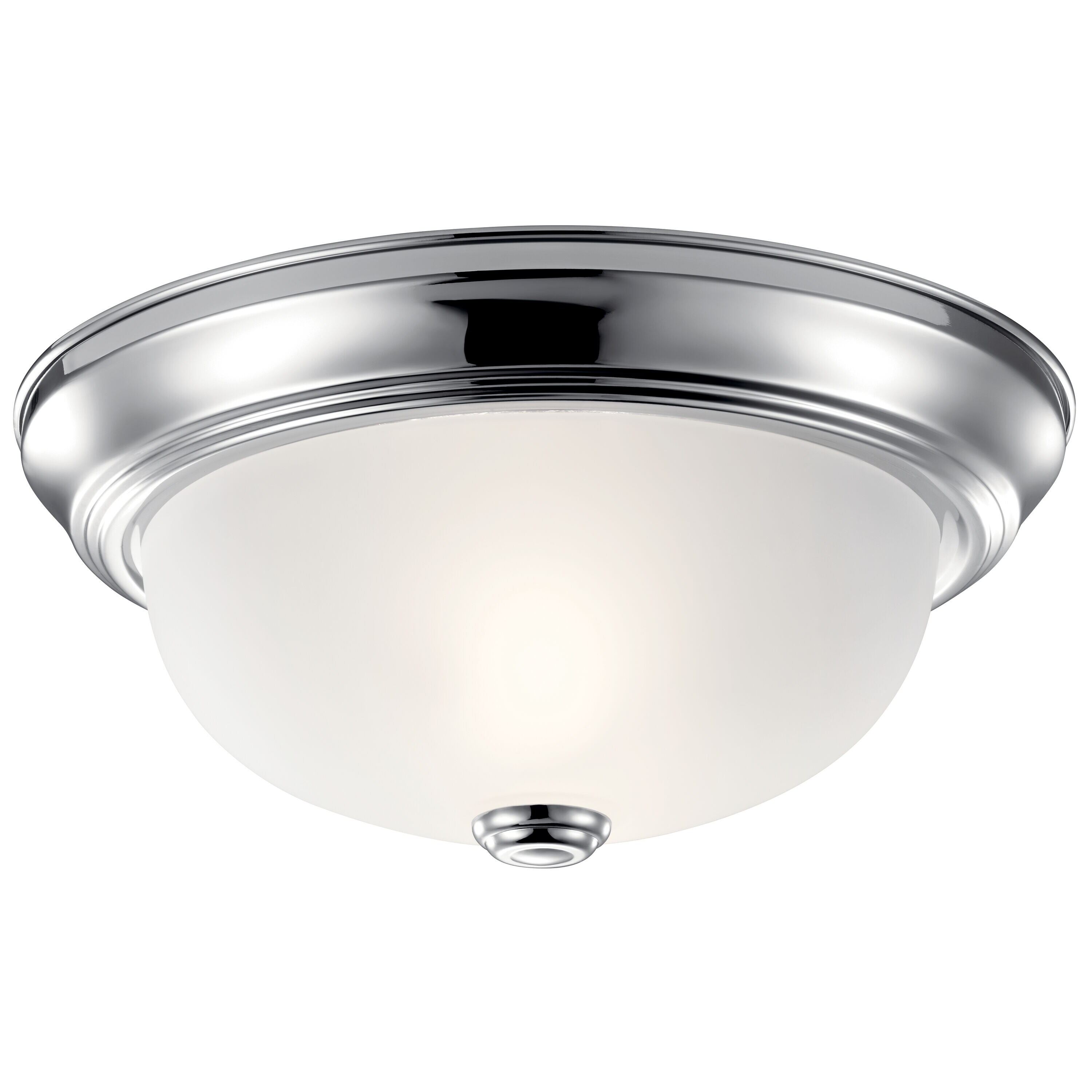 Kichler 8111CH 1-Light 11.25-in Chrome Flush Mount Light