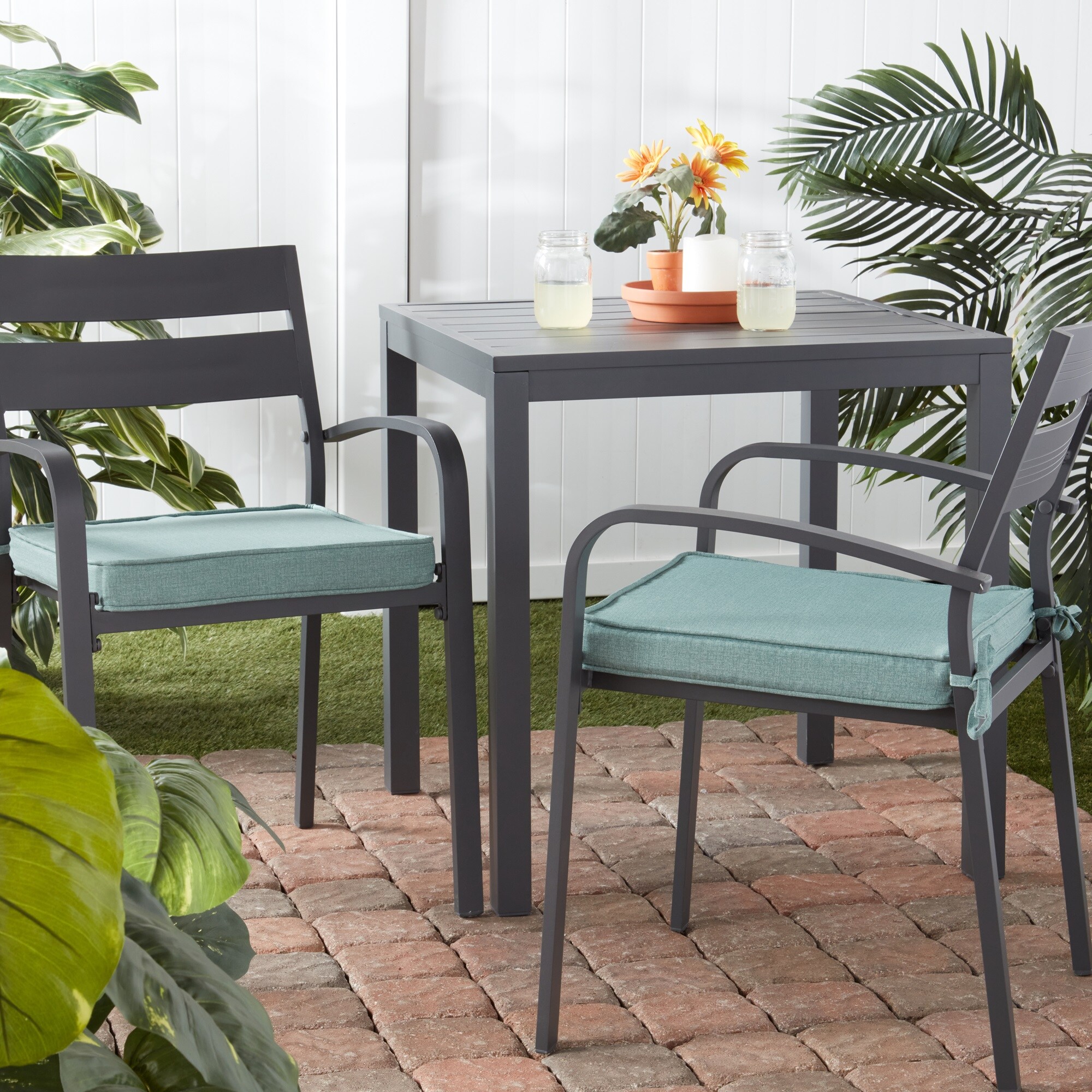 Greendale Home Fashions OP1100S2-SEAGLASS Patio-Furniture-Cushions - View #7