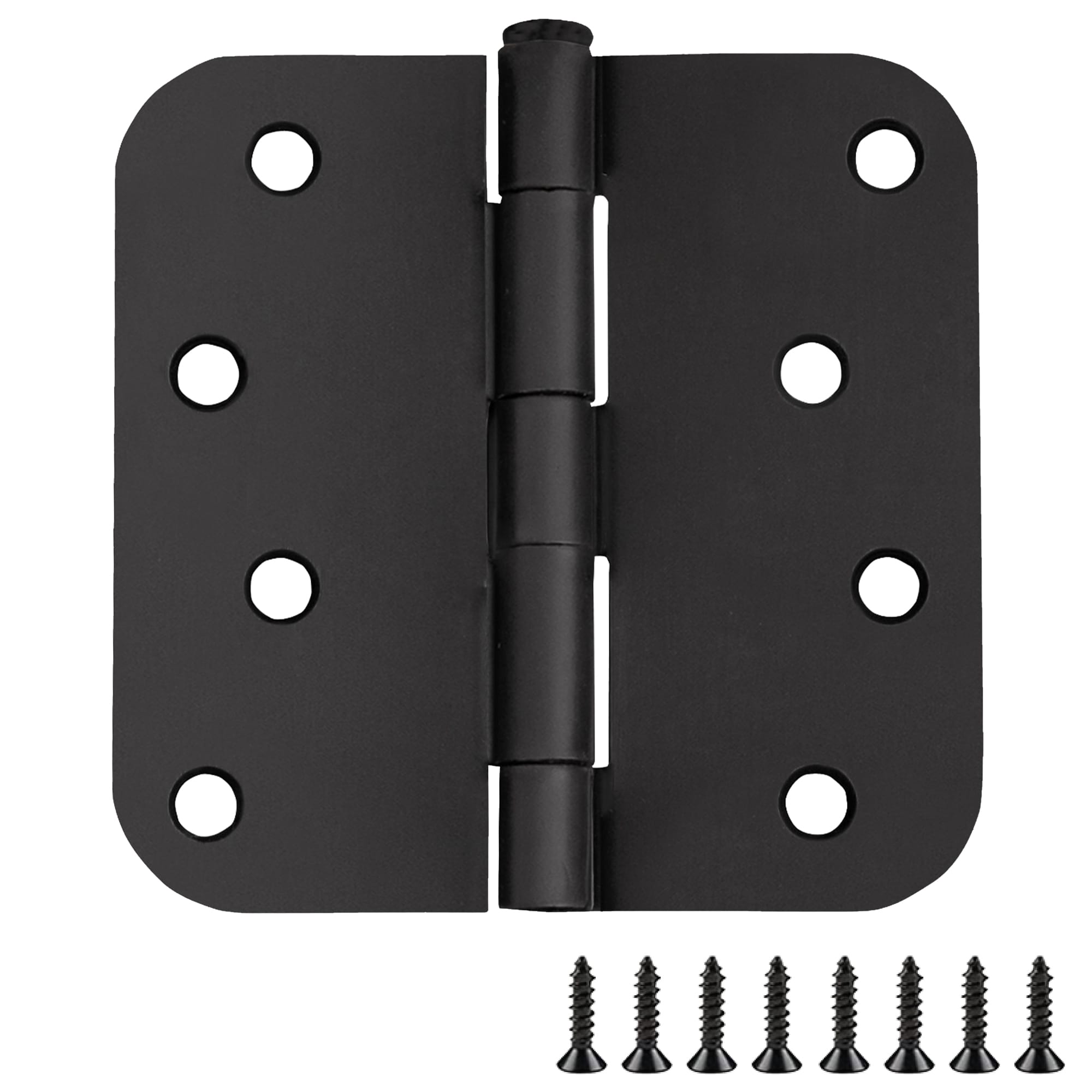 Design House 189555 4-in H x 5/8-in Radius Matte Black Butterfly Interior Door Hinge 6 -Pack