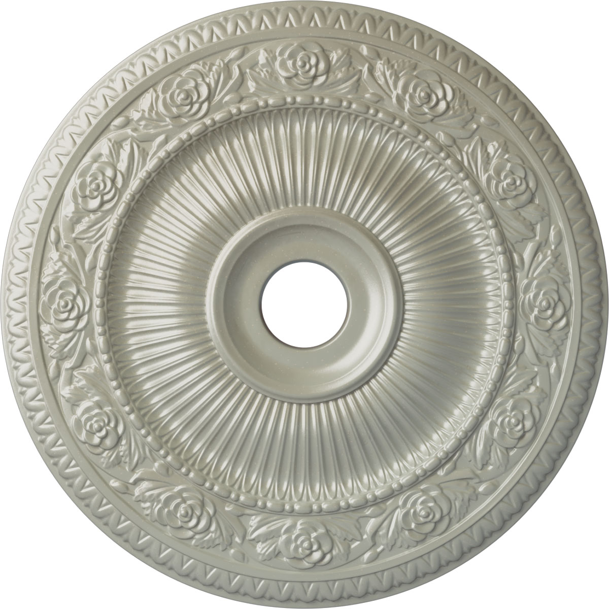 Ekena Millwork CM24LO1FCS Logan 24.25-in W x 24.25-in L Painted Flash Copper Polyurethane Whole Ceiling Medallion