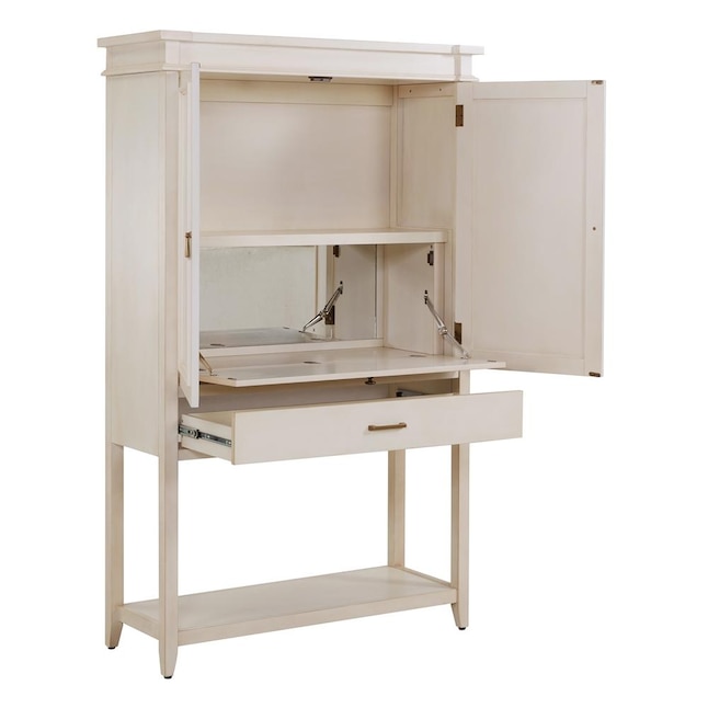 Boston Loft Furnishings Pamela 42-in x 68.5-in White Rectangle Cabinet Bar Boston Loft Furnishings Pamela 42-in x 68.5-in White Rectangle Cabinet Bar