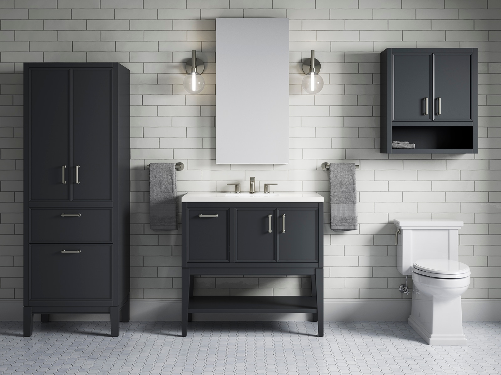 KOHLER 33583-ASB-1WX Bathroom-Wall-Cabinets - View #3