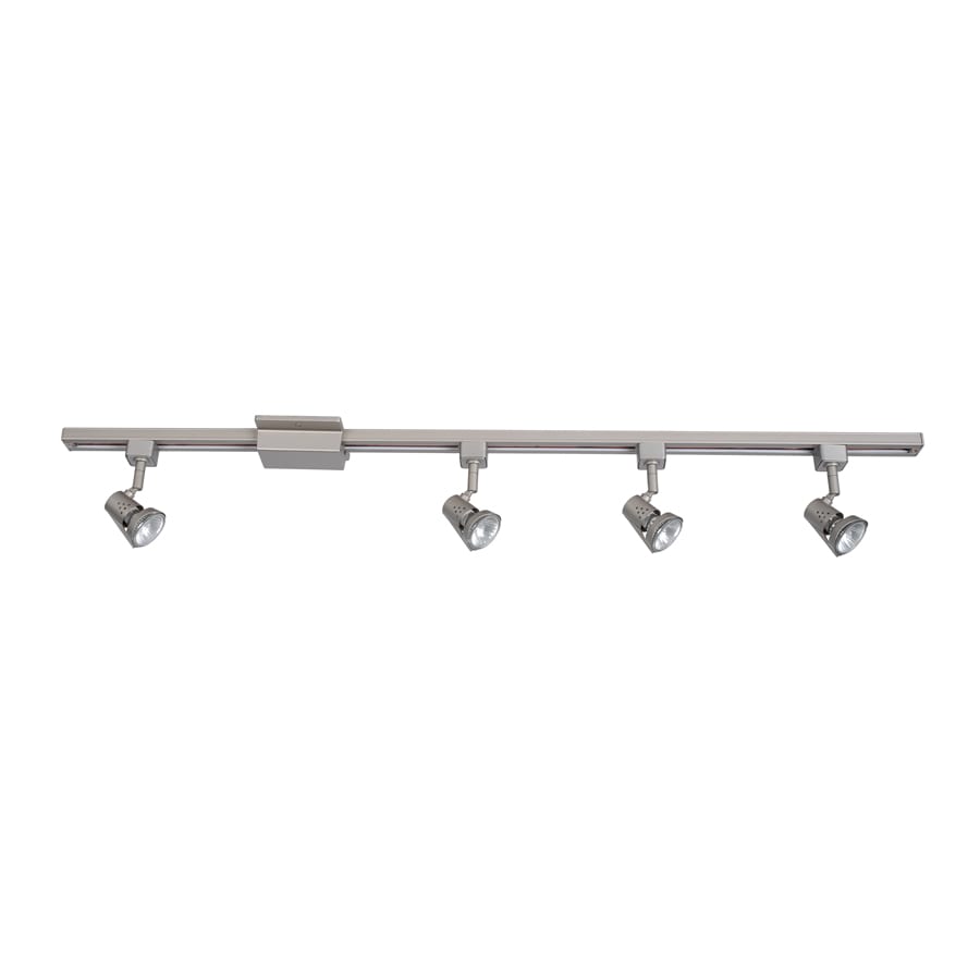  14565-001 42-in 4 -Light Silver GU10 pin base Casual/Transitional Linear Track Lighting Kit with Step Pivoting Heads
