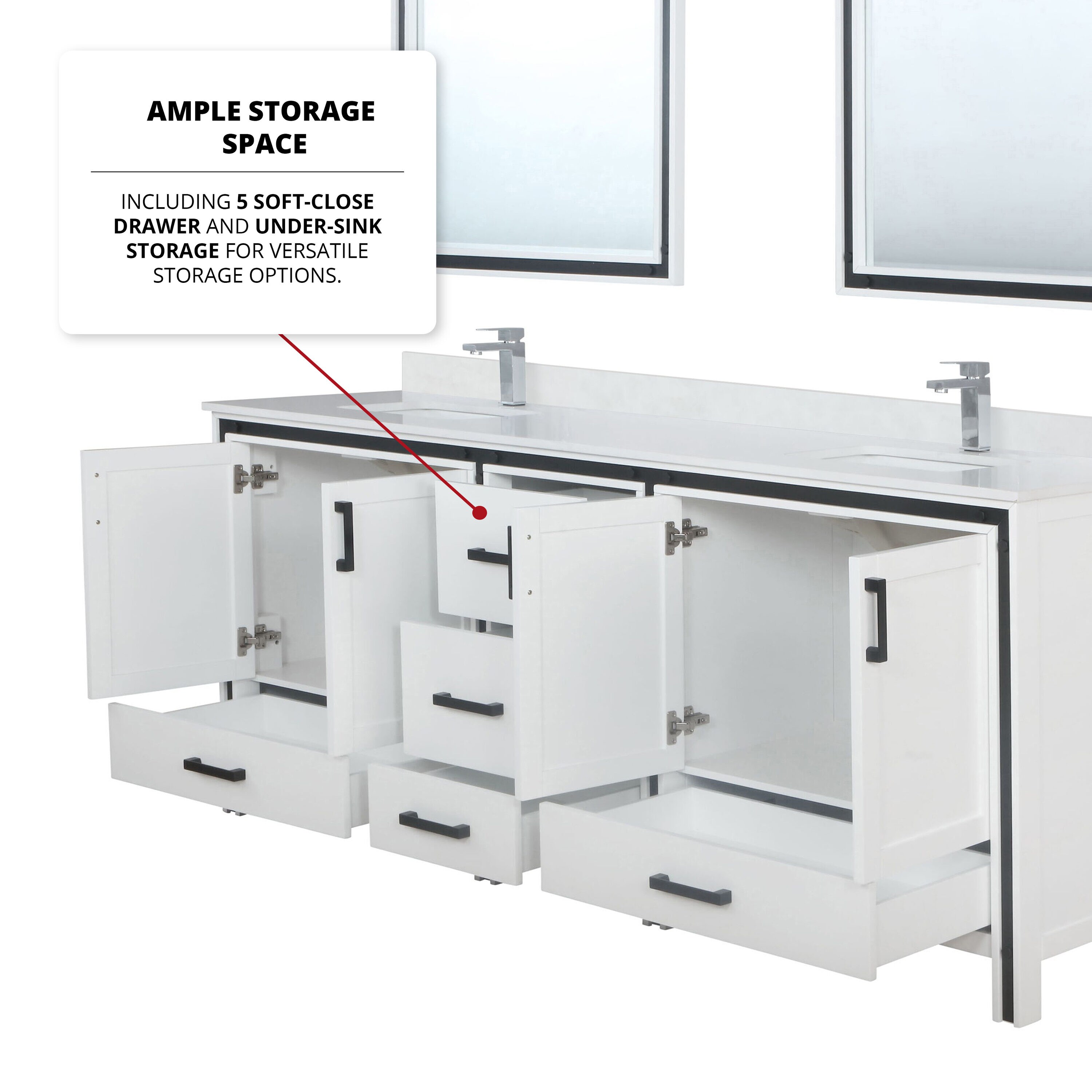 Lexora LVZV84DA210 Bath-Vanity-Combo - View #9