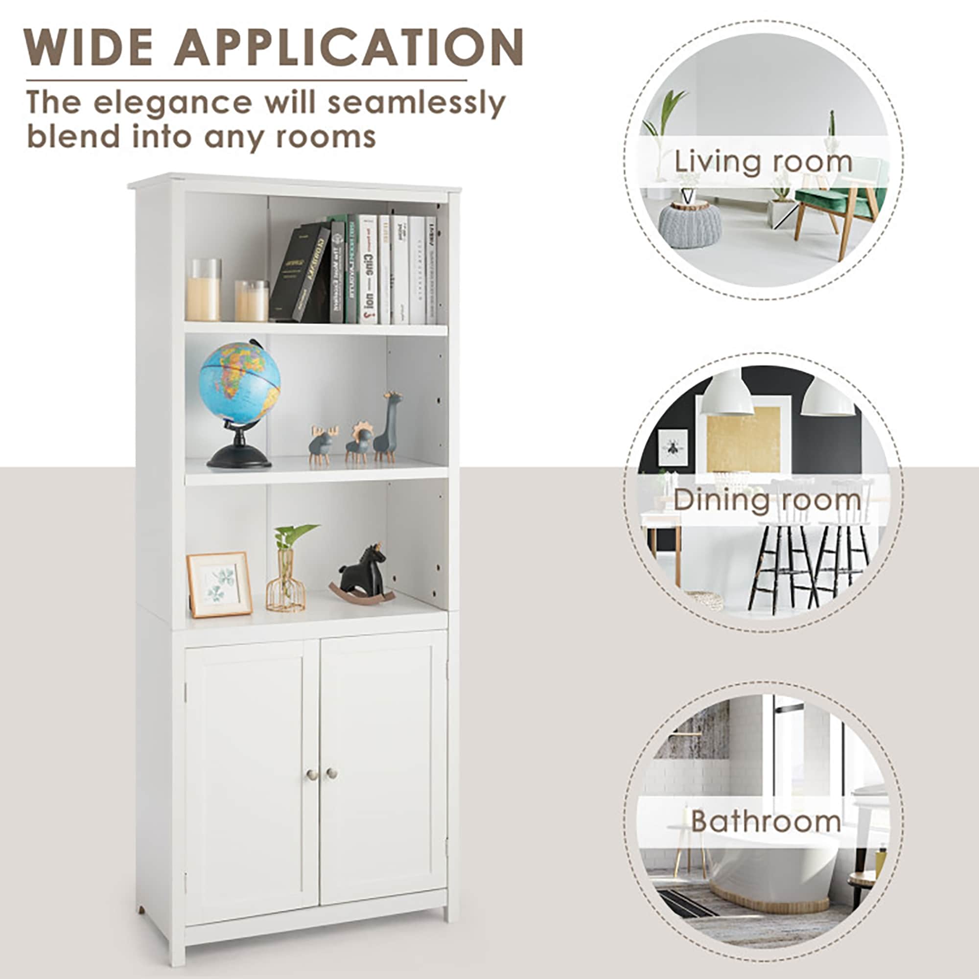 GZMR GZ-HW61830WH bookcases - View #8