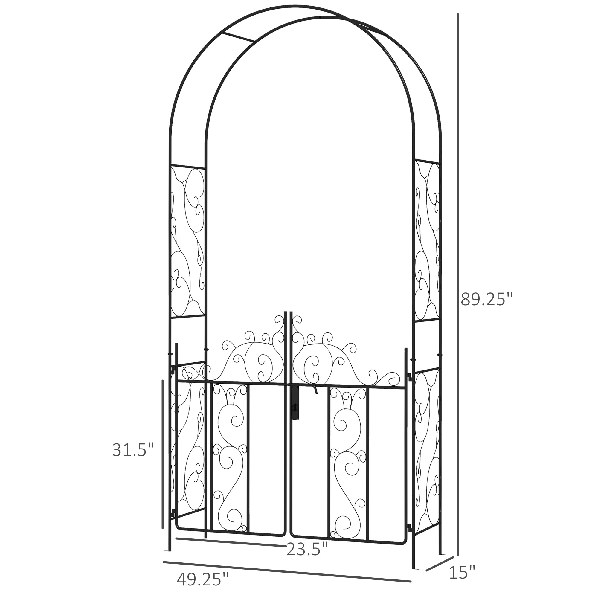 Damerin ZLY-30F Garden-Trellis - View #2