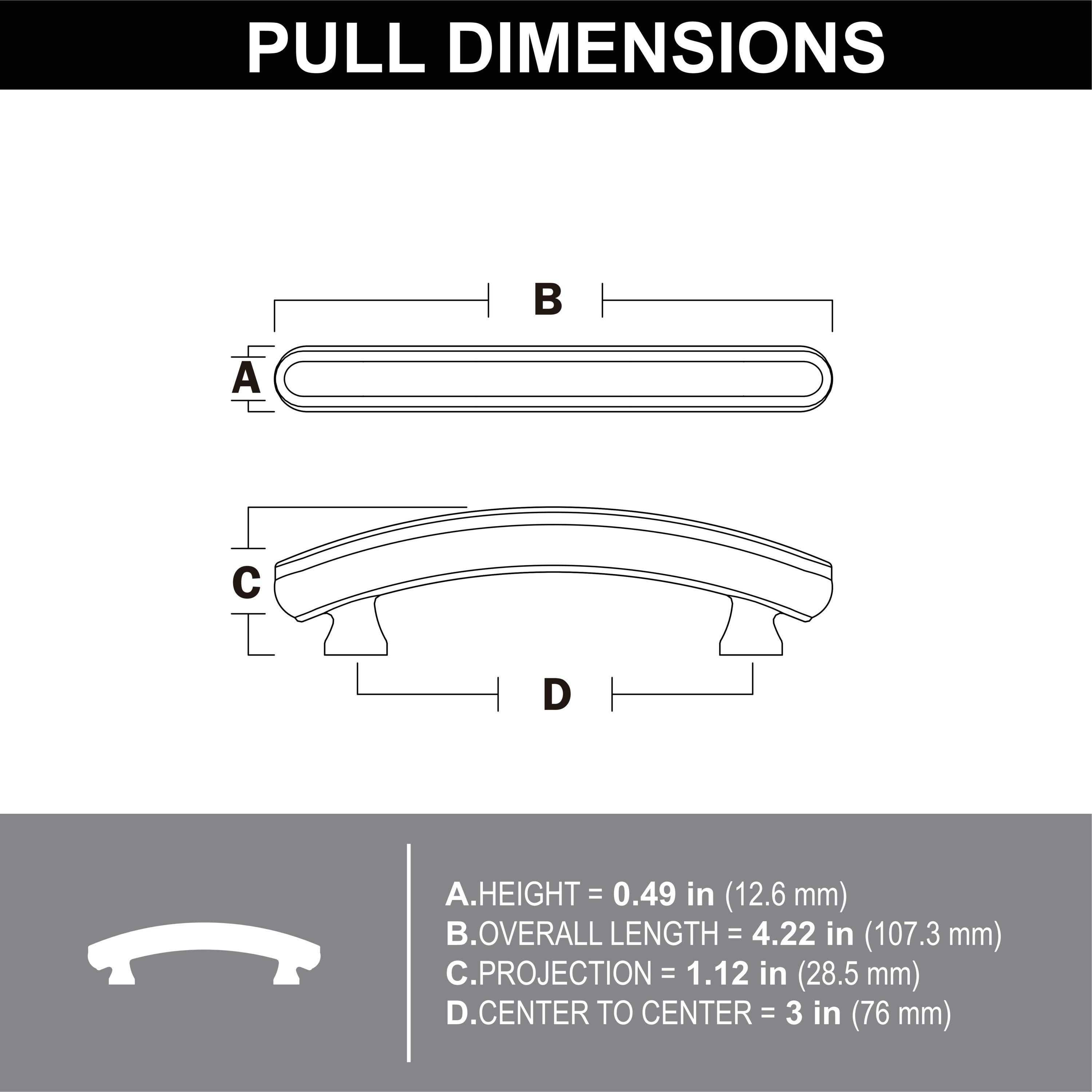 allen + roth DMZ-21736-76 Cabinet-Pulls - View #5