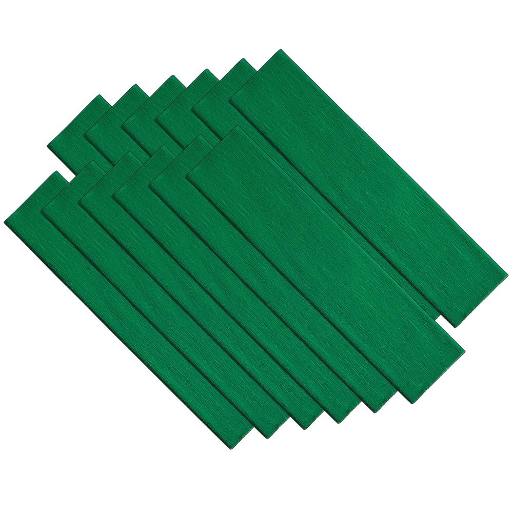 Creativity Street Crepe Paper, Green, 20 In. x 7.5 Ft., 12 Sheets