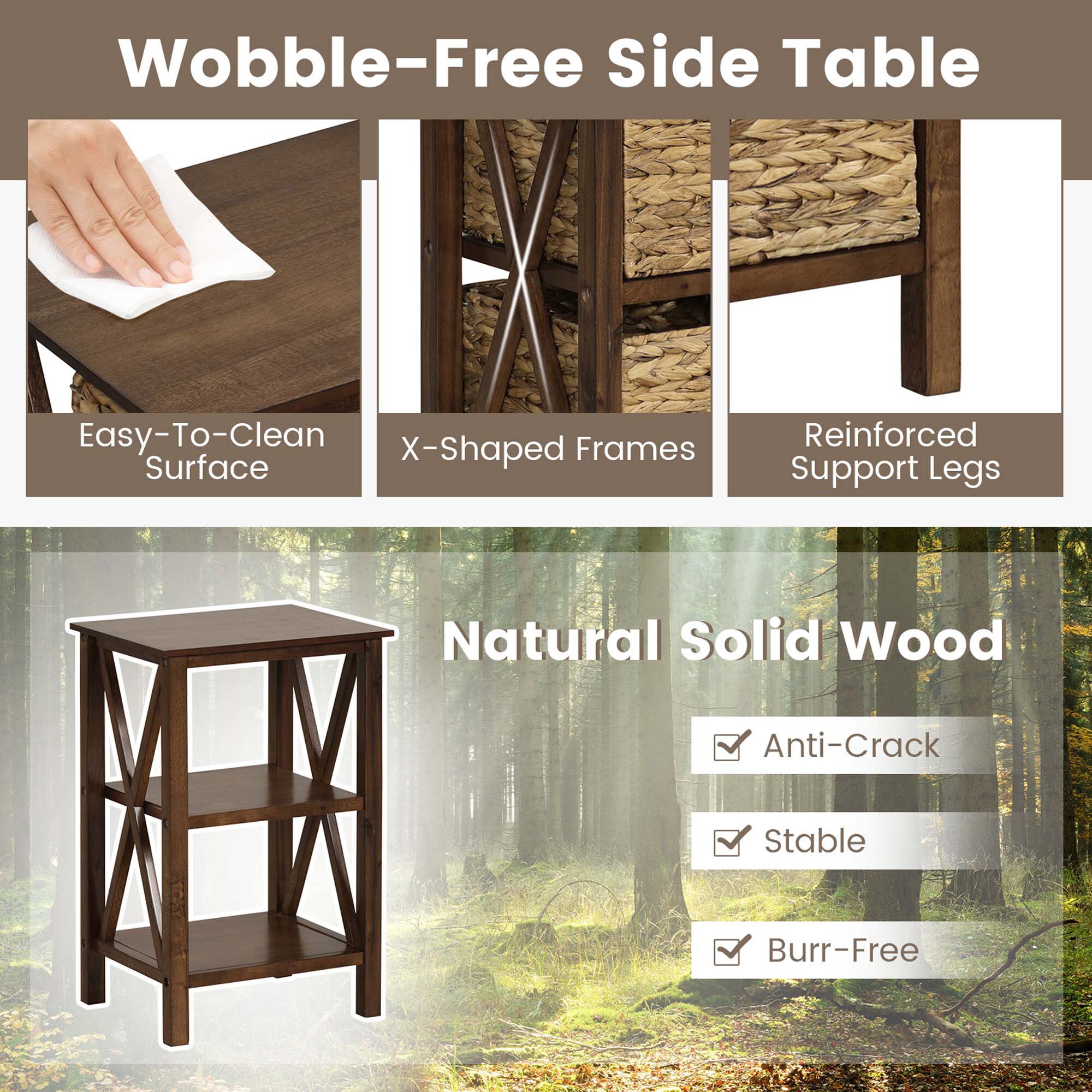 Costway HCST00859 nightstands - View #3