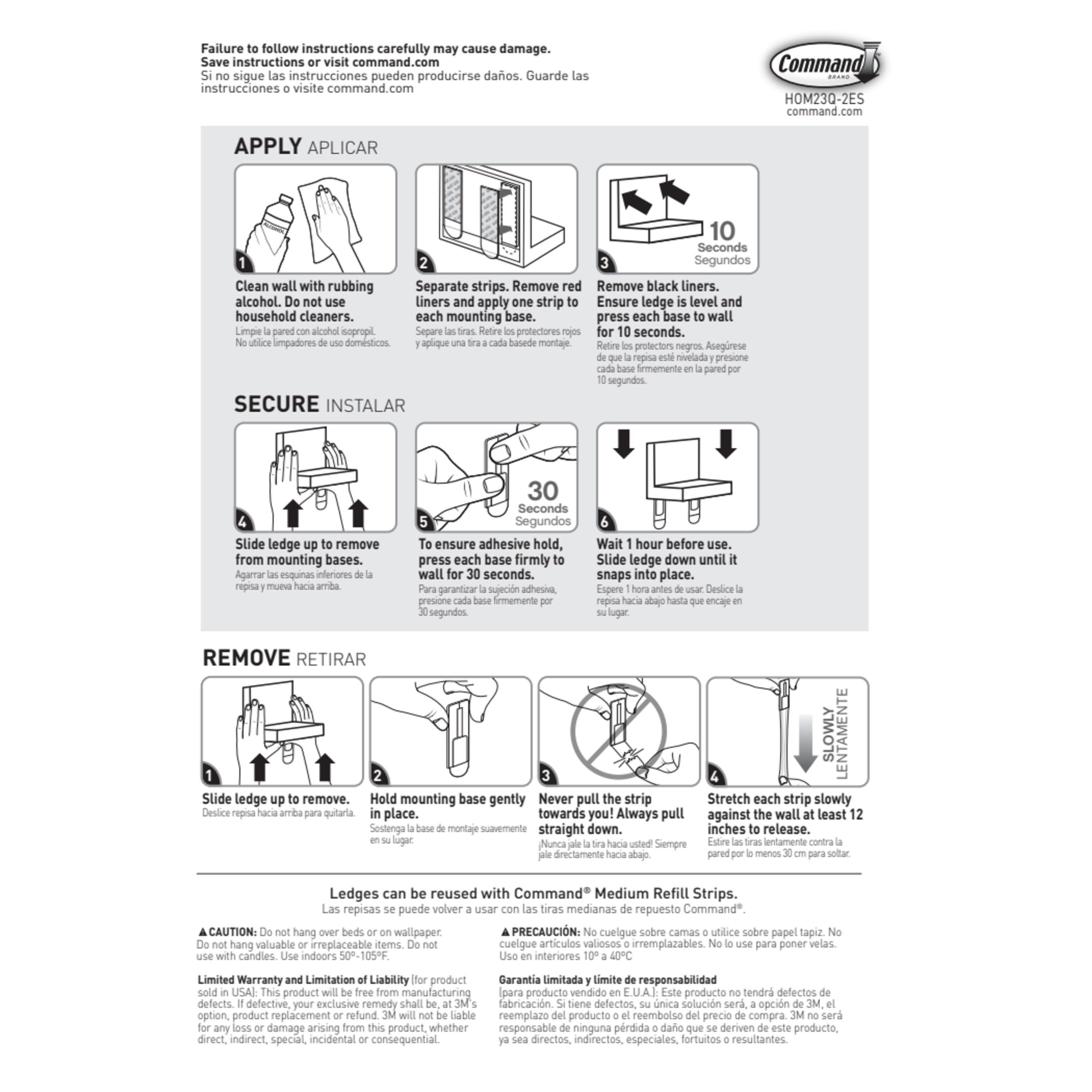 Command HOM23Q-2ES Wall-Mounted-Shelving - View #10