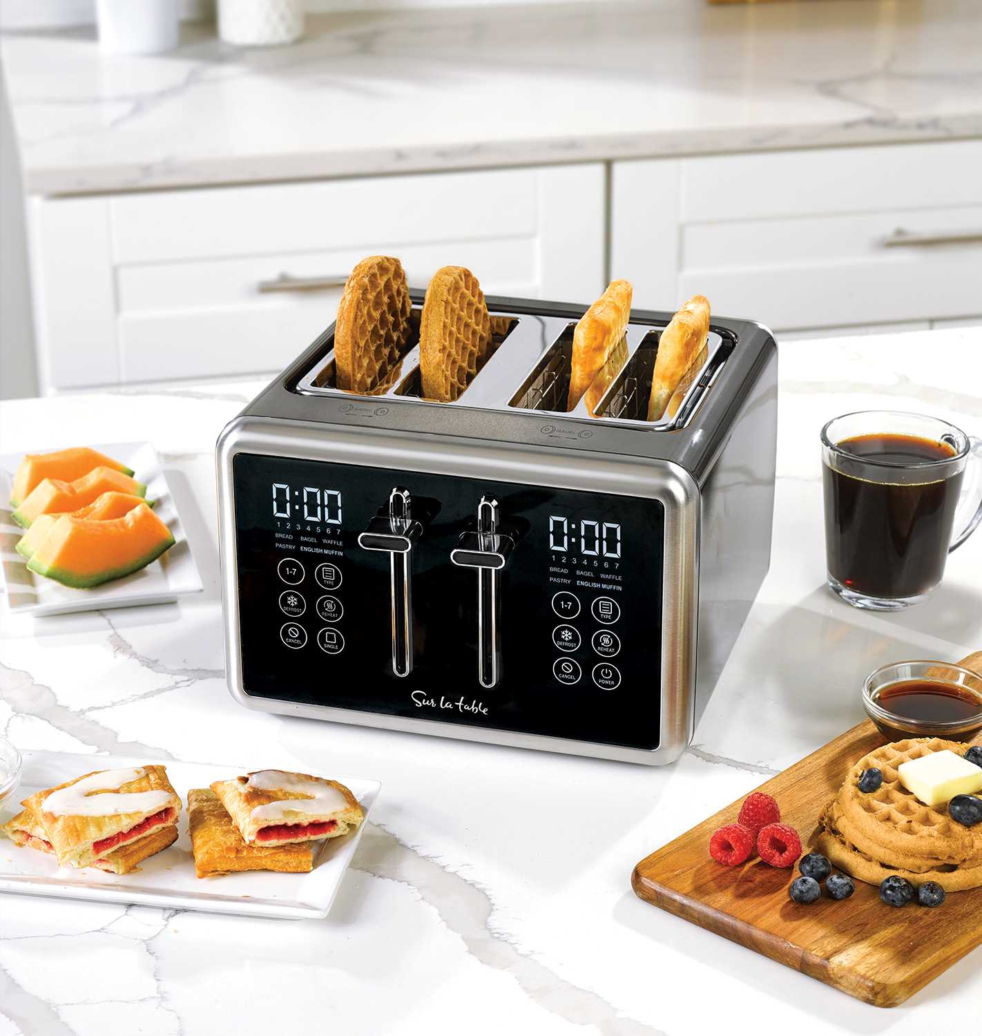 Sur La Table SLT3209 4-Slice Touchscreen Toaster
