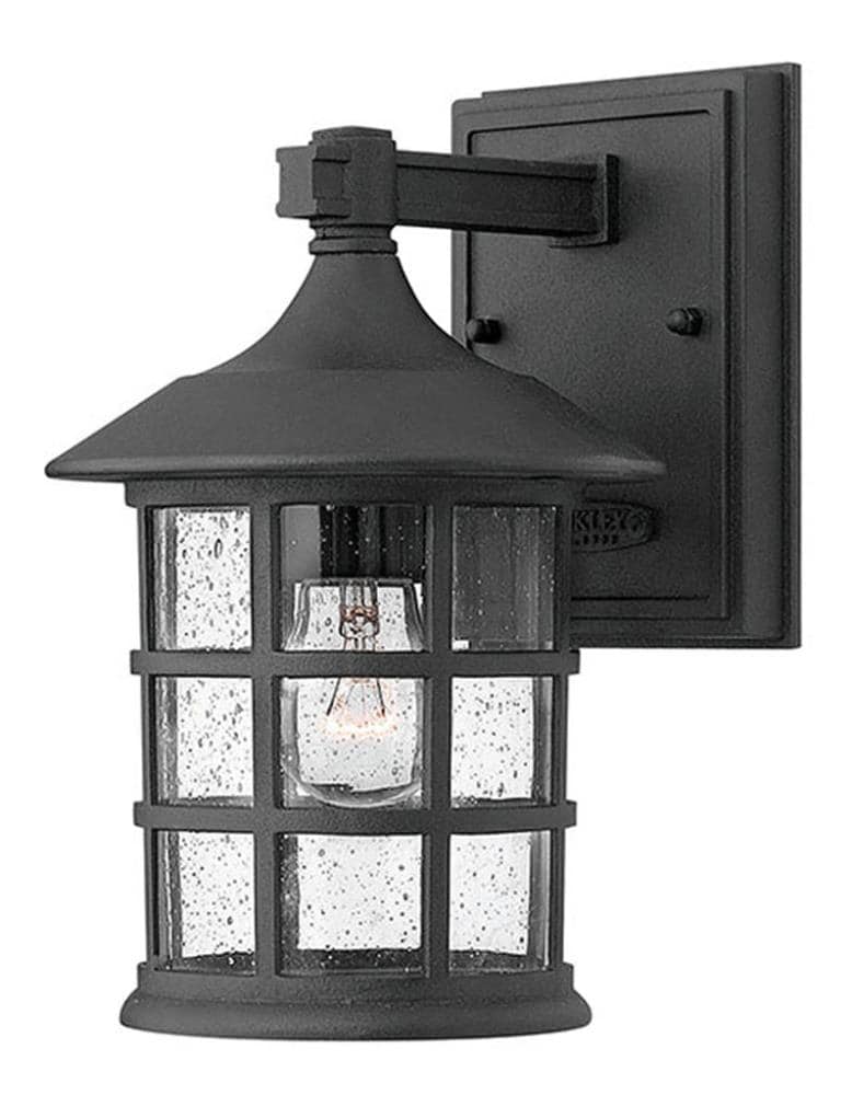 Hinkley 1800BK Freeport 1 -Light 9.25-in H Black Hardwired Outdoor Wall Light