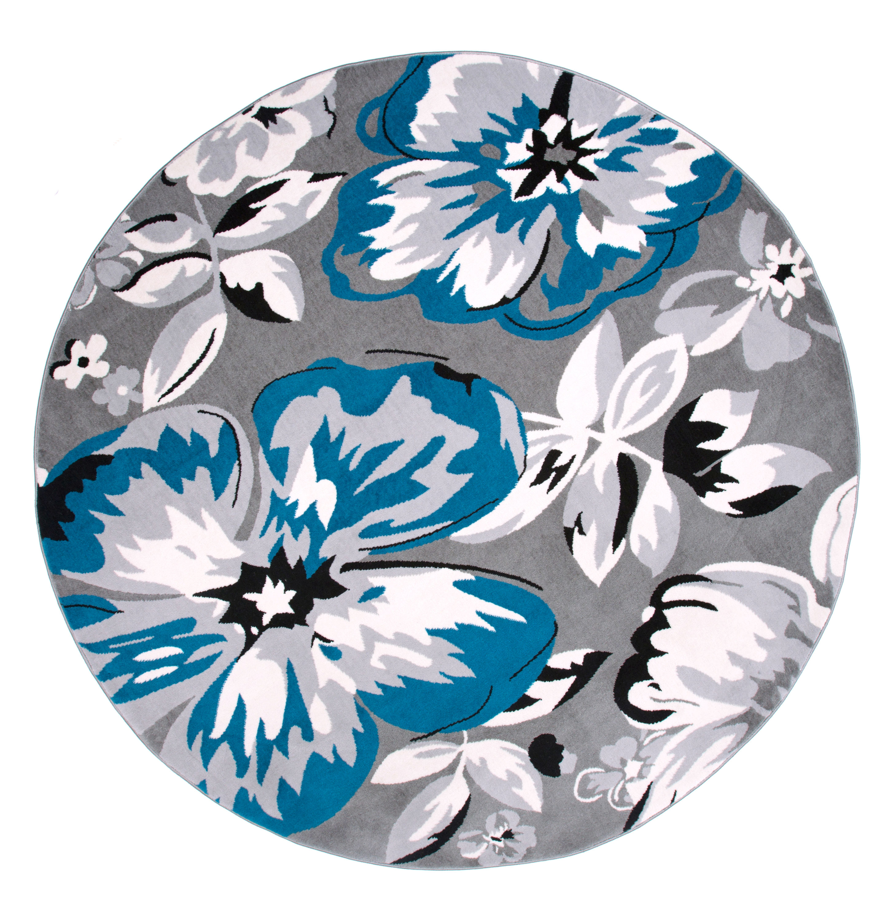 World Rug Gallery 9098 BLUE 6RND rugs - View #2