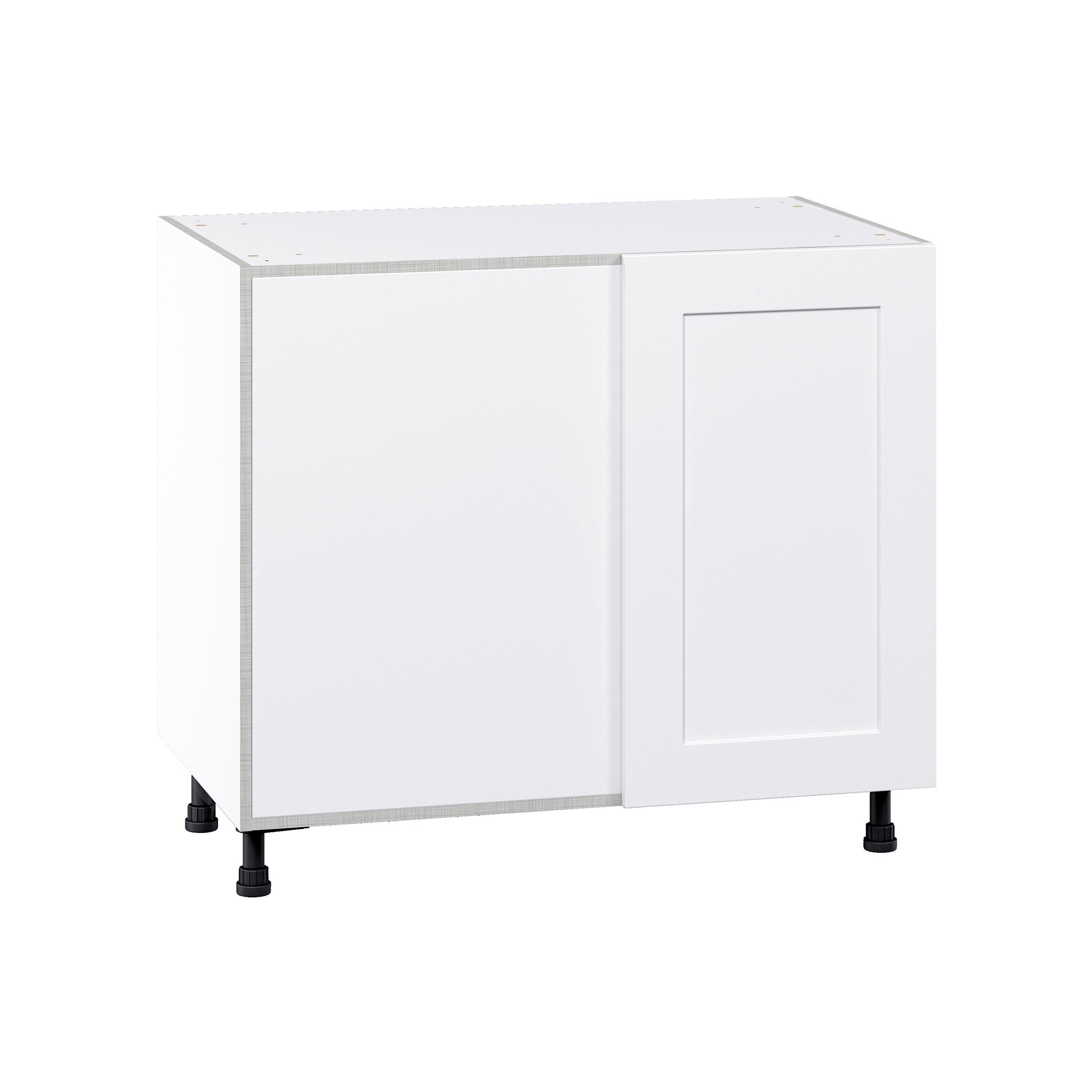 Hugo&Borg DSBBCL39-JO Jolie 39-in W x 34.5-in H x 24-in D Warm White Blind Blind Base Fully assembled Cabinet (Flat Panel Shaker)