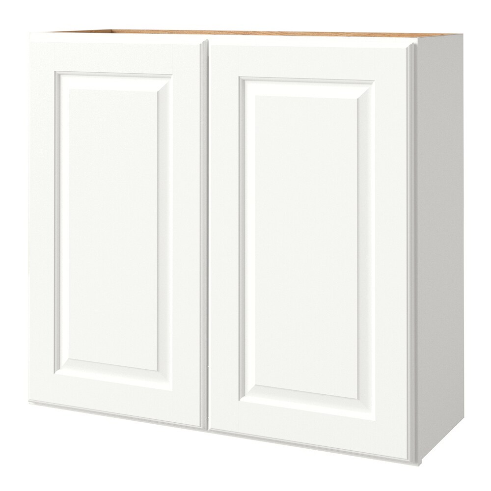 allen + roth 570TS Tilson 36-in W x 39.125-in H x 12-in D Linen Wall Fully assembled Cabinet (Raised Panel Square)