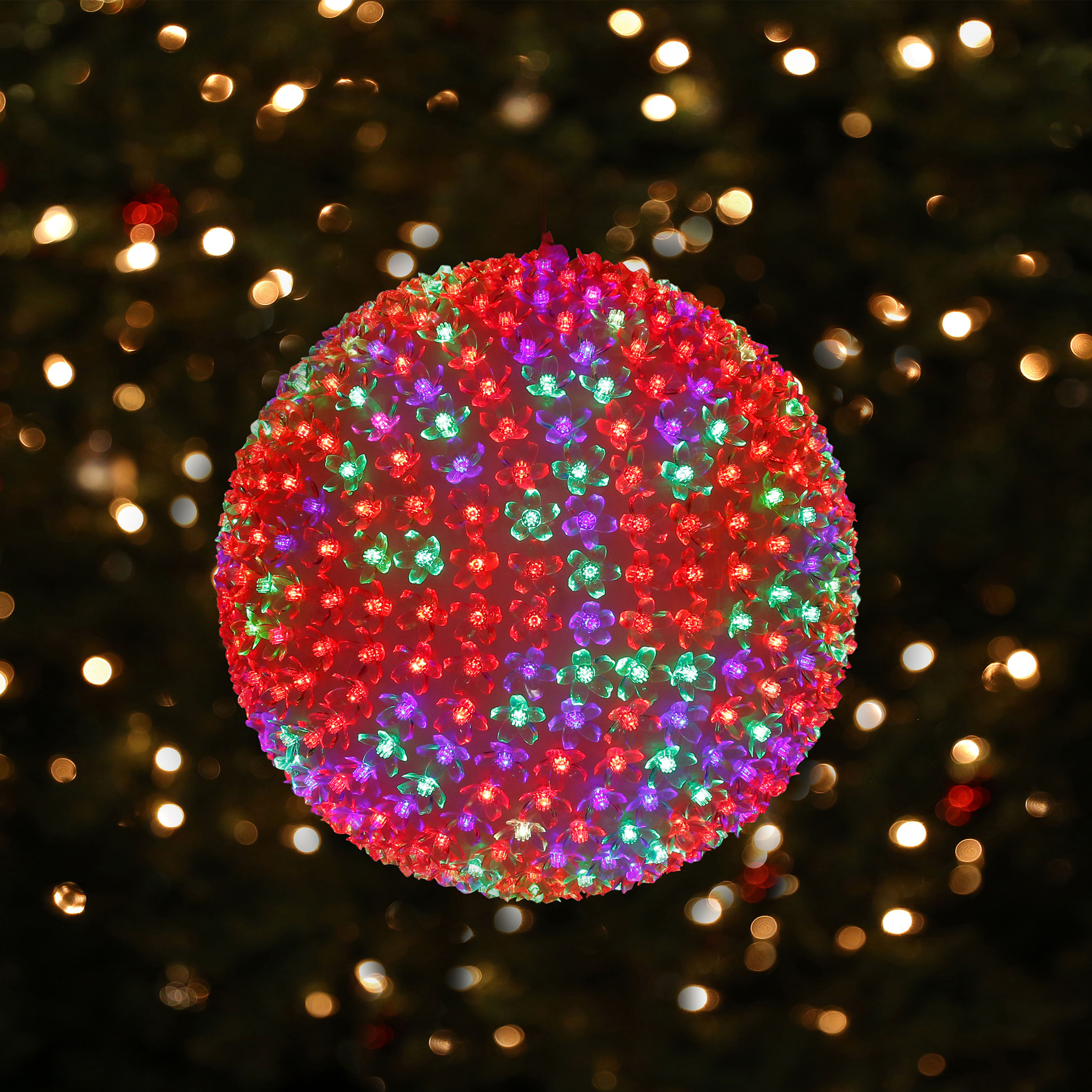 Alpine Corporation Multiple Colors/Finishes Ball Jumbo Indoor/Outdoor  Ornament in the Christmas Ornaments department at