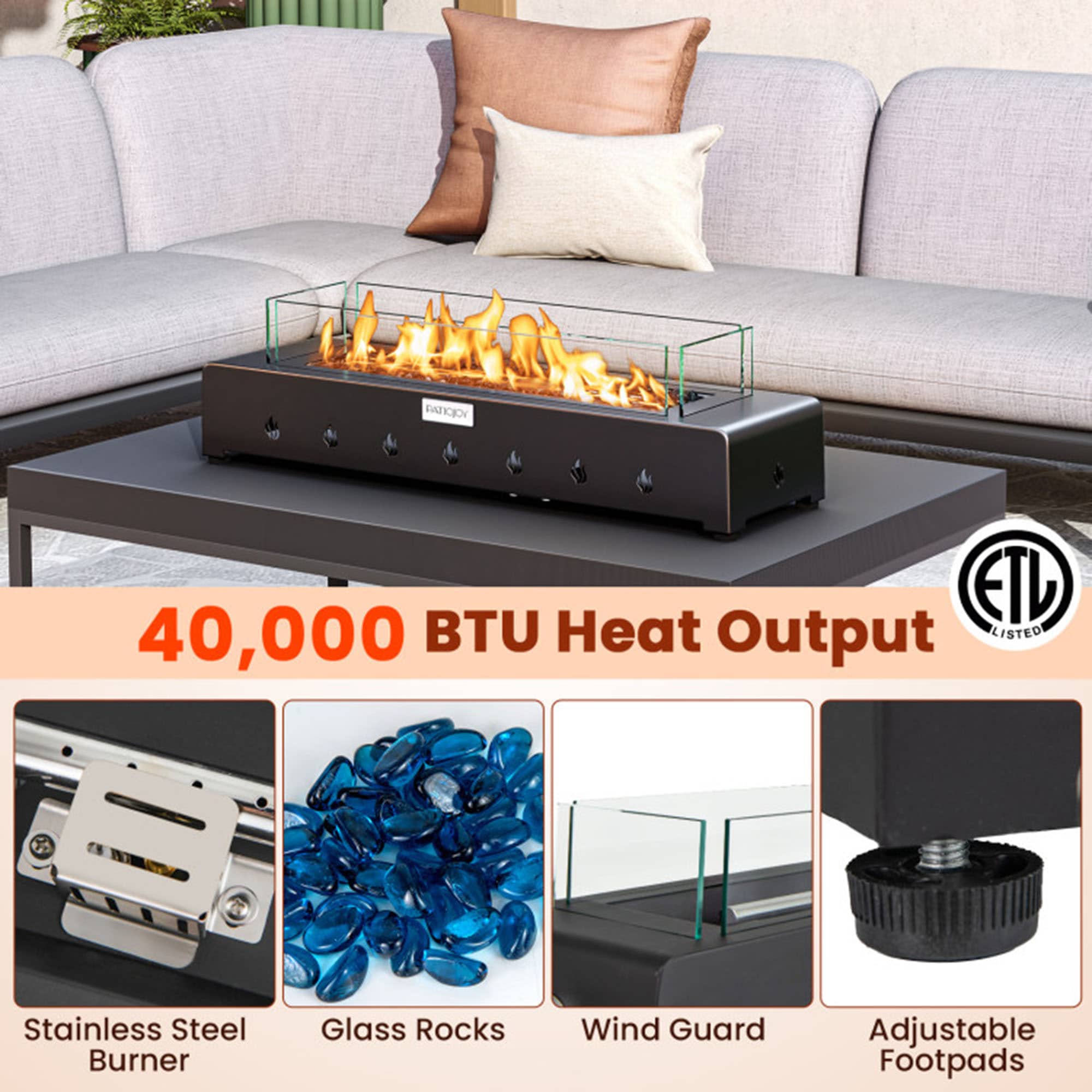 Clihome CL-NP11893 Outdoor-Gas-Firepits - View #8