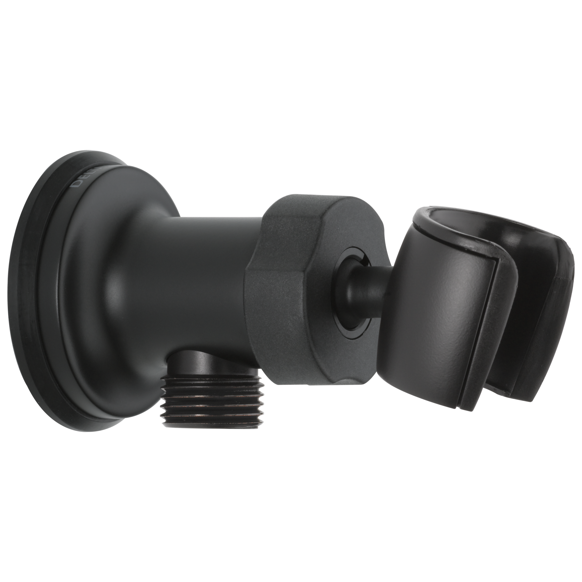 Delta U4985-BL-PK Matte Black 4.09-Inches Universal Bathtub/Shower Faucet Elbow 0.5-Inches -ID