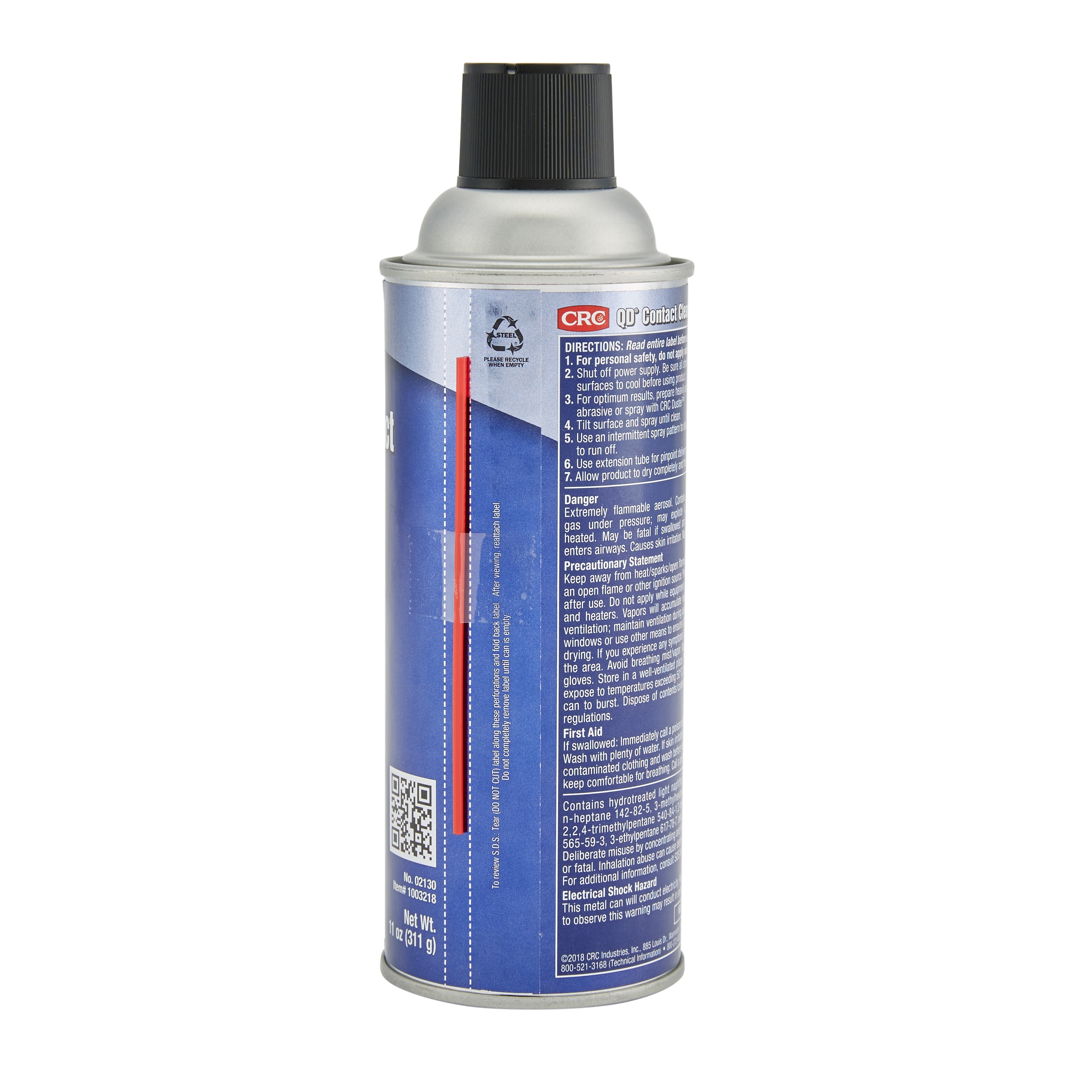 CRC Contact Cleaner, Chemical Maintenance Application, 11 oz., QD®