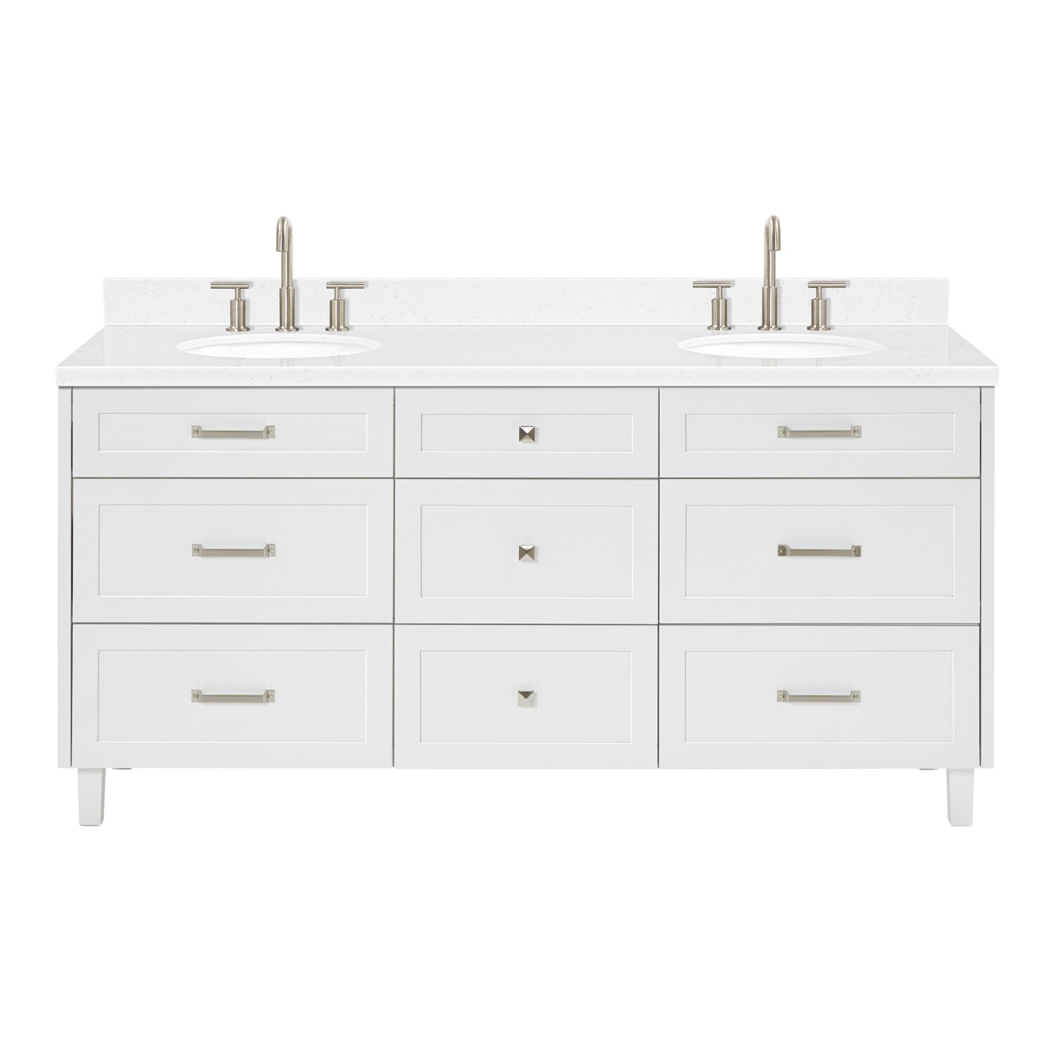 ARIEL B72DCQOVOWHT Bath-Vanity-Combo - View #2