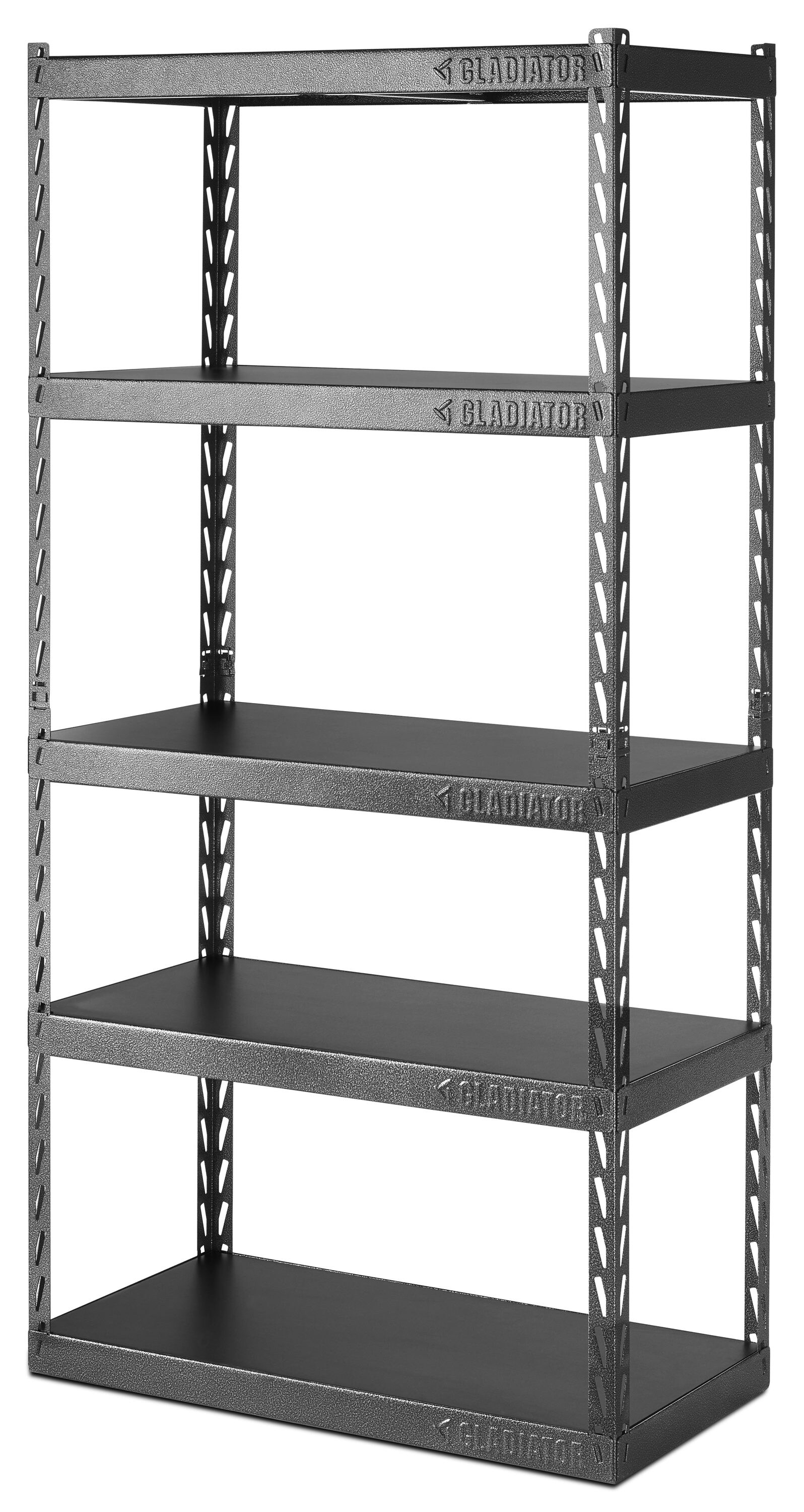 Gorilla Rack GRZ6-3618-5BIMP 5-Shelf 36-by-18-by-72-Inch Shelving Unit,  Black,  price tracker / tracking,  price history charts,   price watches,  price drop alerts