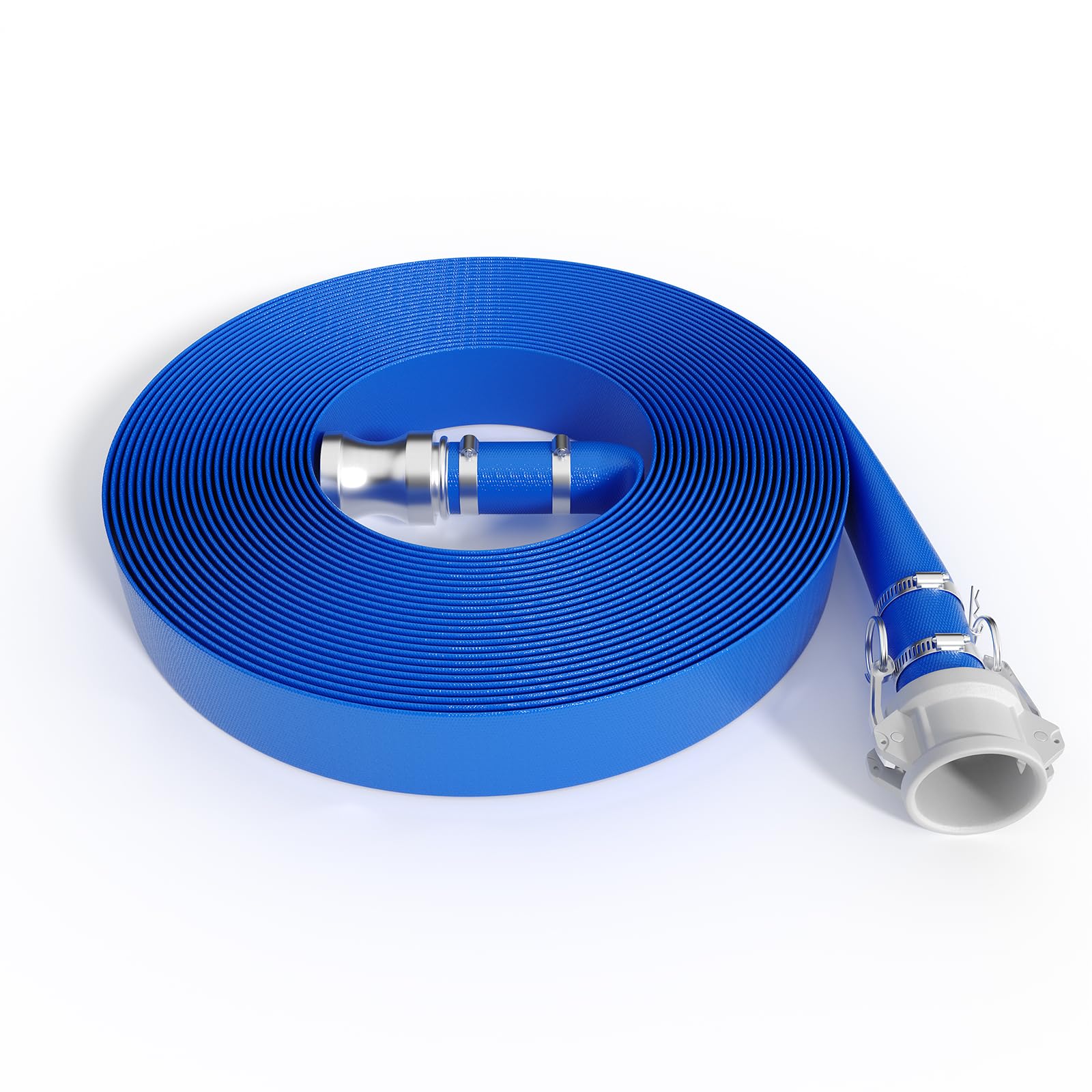 DEXSO Pool Drain Hose 2x100 ft Camlock Fittings PVC
