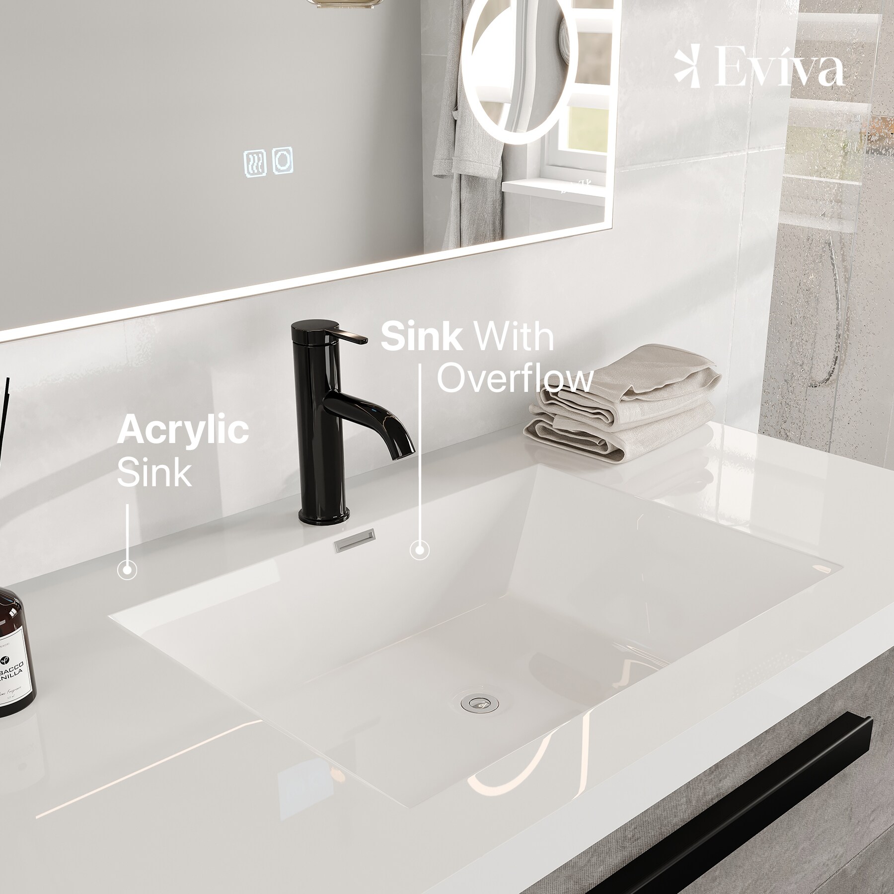 Eviva EVVN144-36CGR Bath-Vanity-Combo - View #4