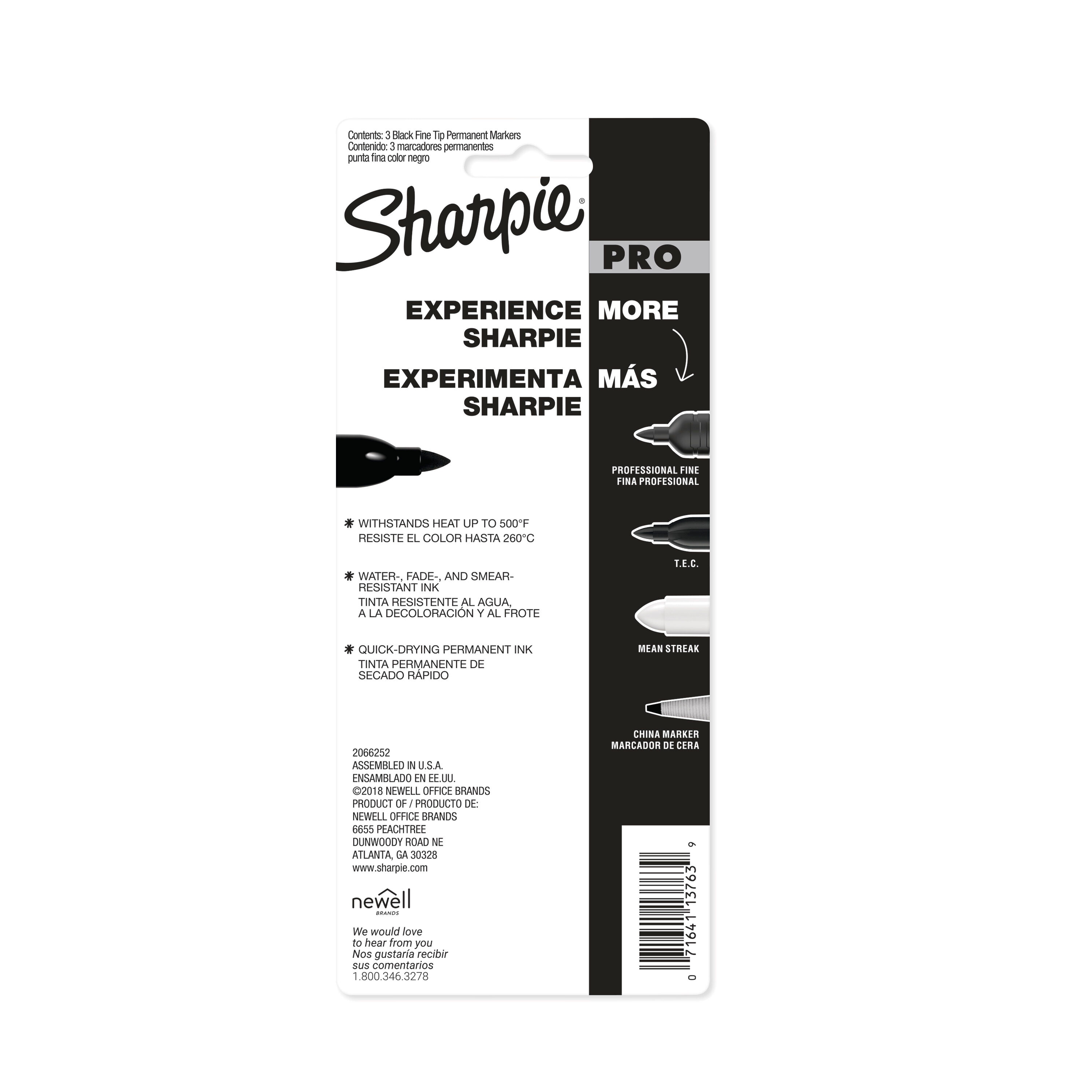 3-Pack Black Sharpie Markers - Bunzl Processor Division