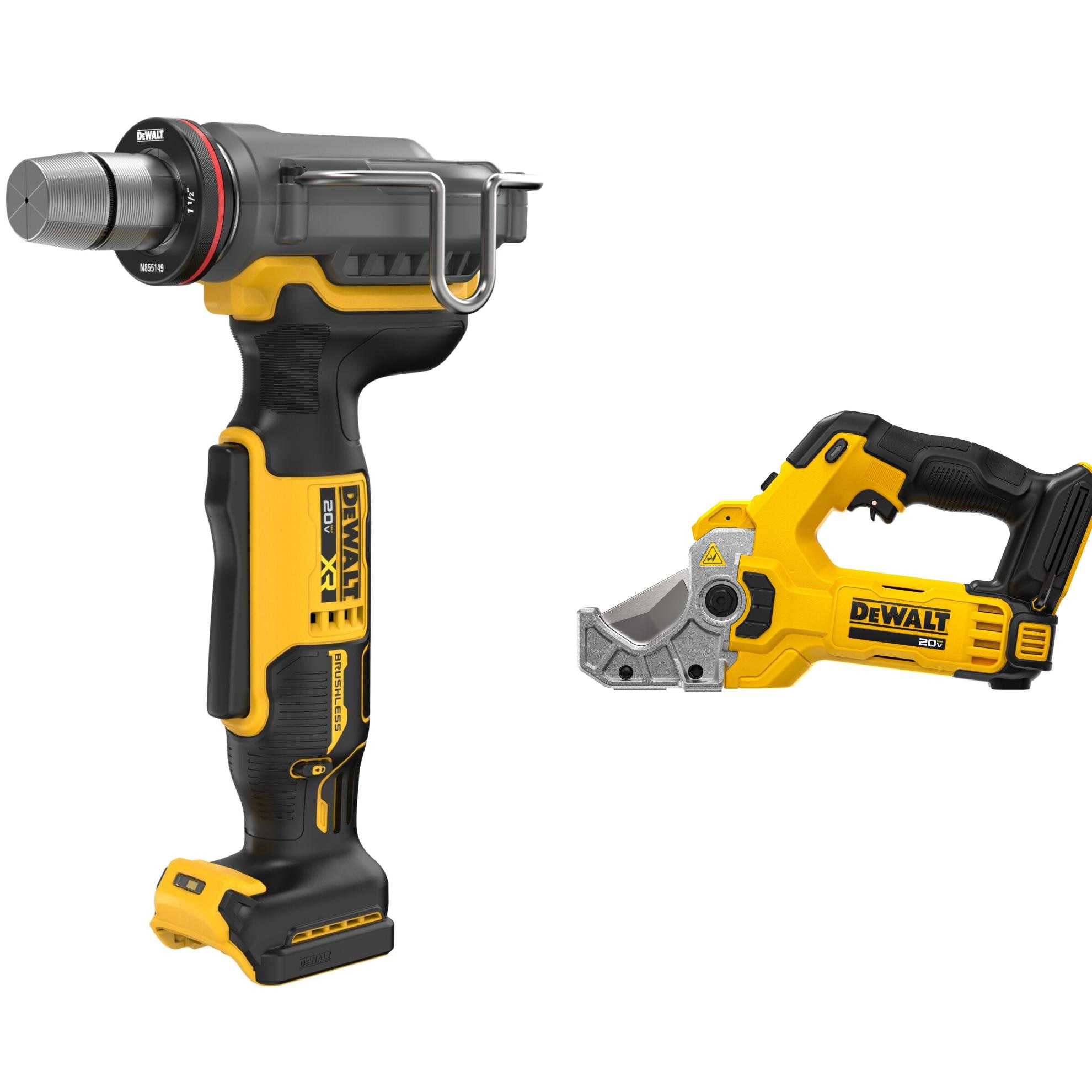 DEWALT 20V MAX Plumbing Tool Combo with XR PEX Expander and Cordless PVC Cutter