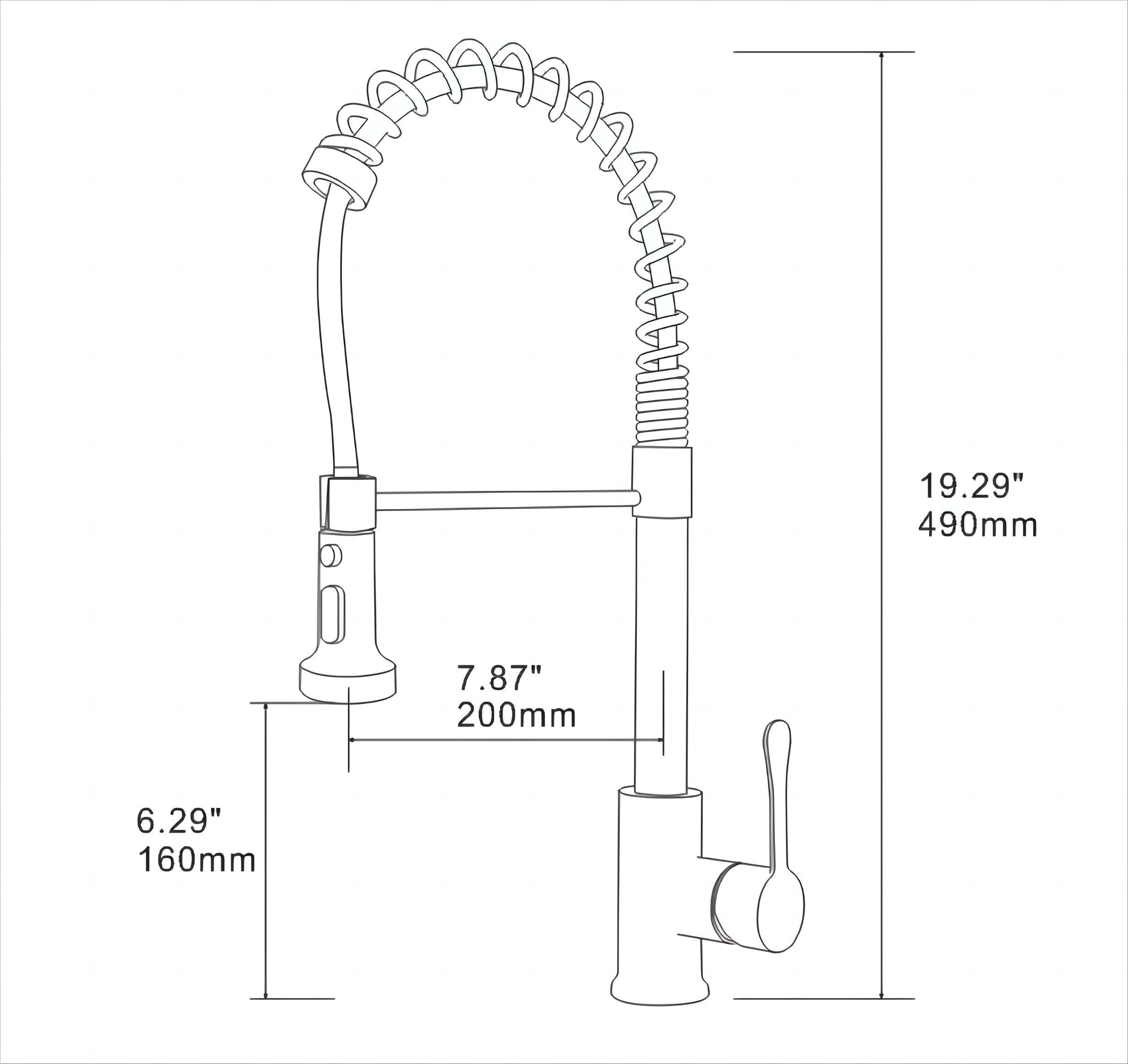 WELLFOR WA8008FG Kitchen-Faucets - View #10