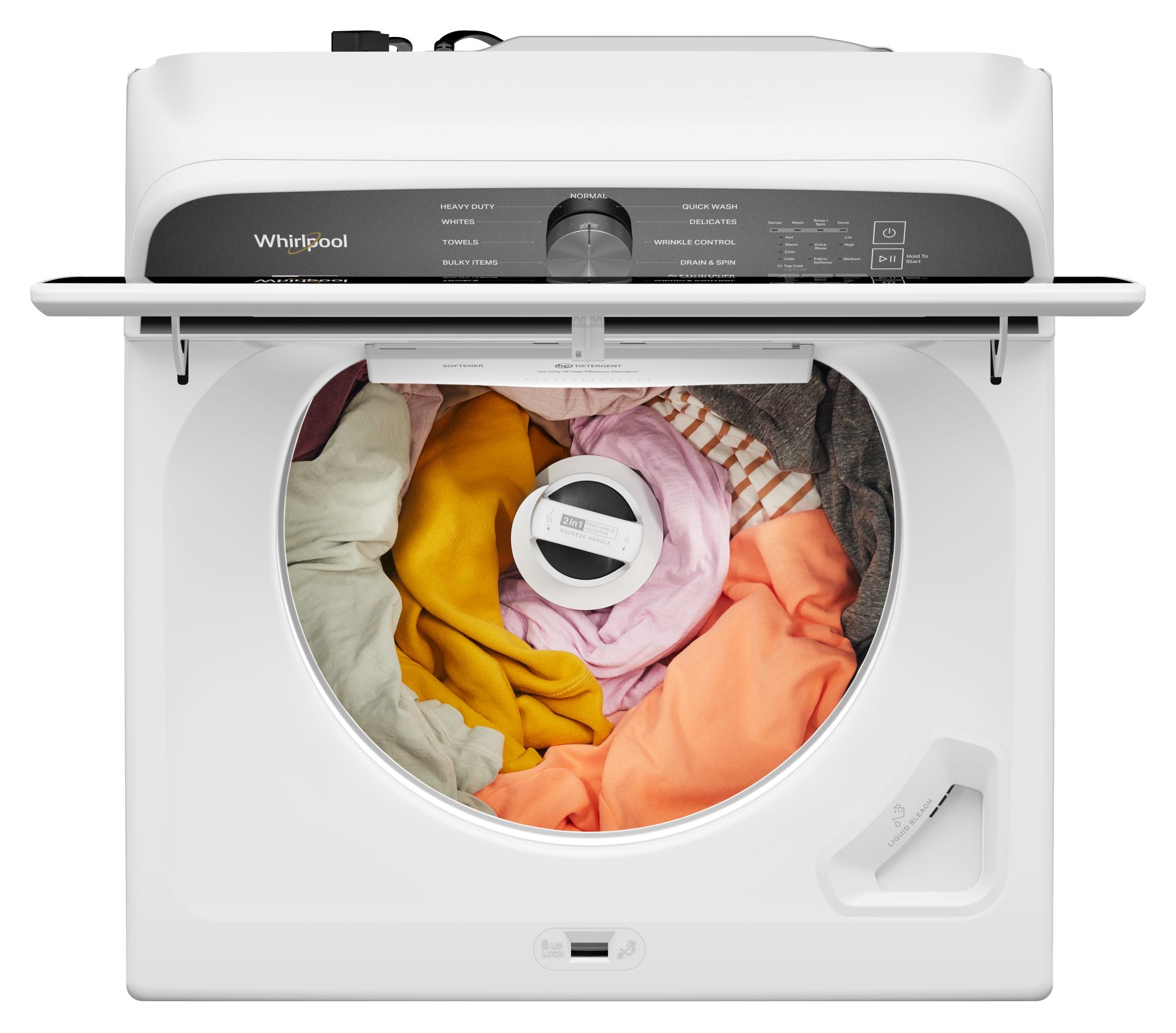 lowes whirlpool washer with removable agitator