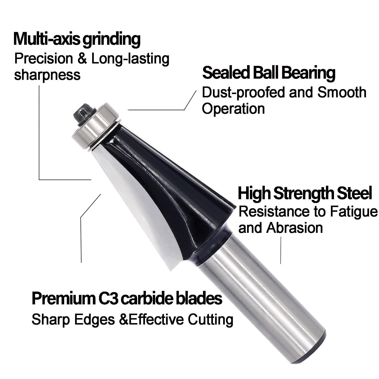 SenQWFa LDC0820C008 Edge-Forming-Router-Bits - View #3