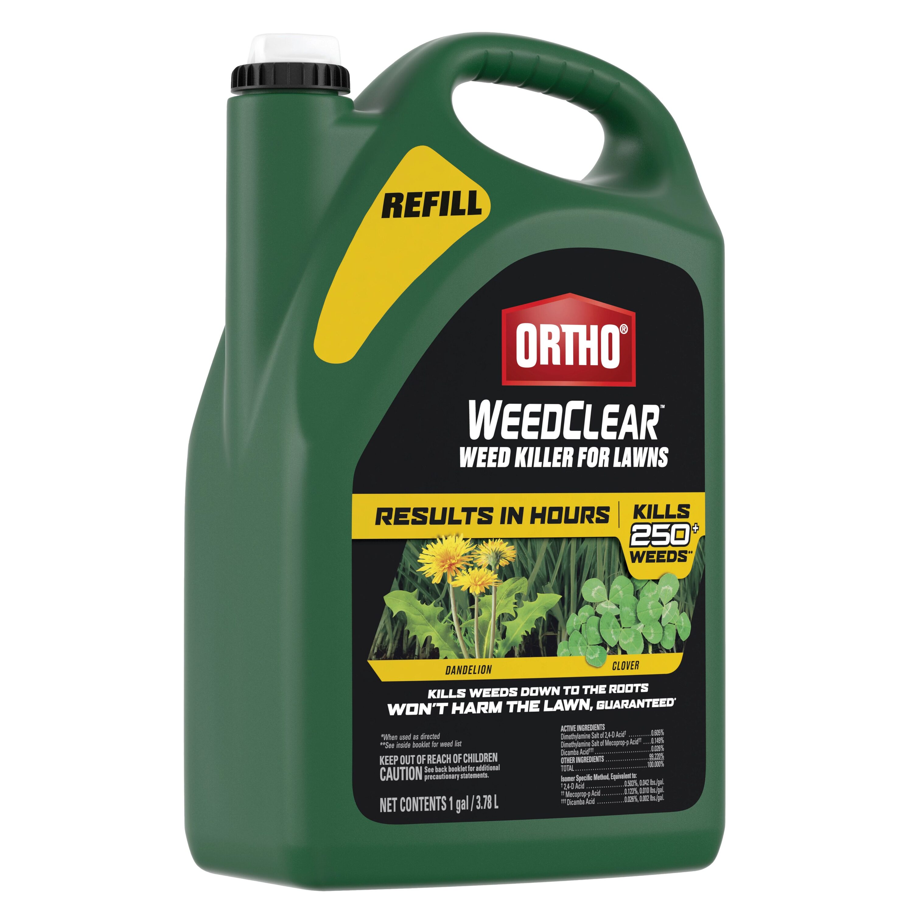 ORTHO WeedClear Weed Killer for Lawns Refill 1-Gallon Refill Lawn Weed ...